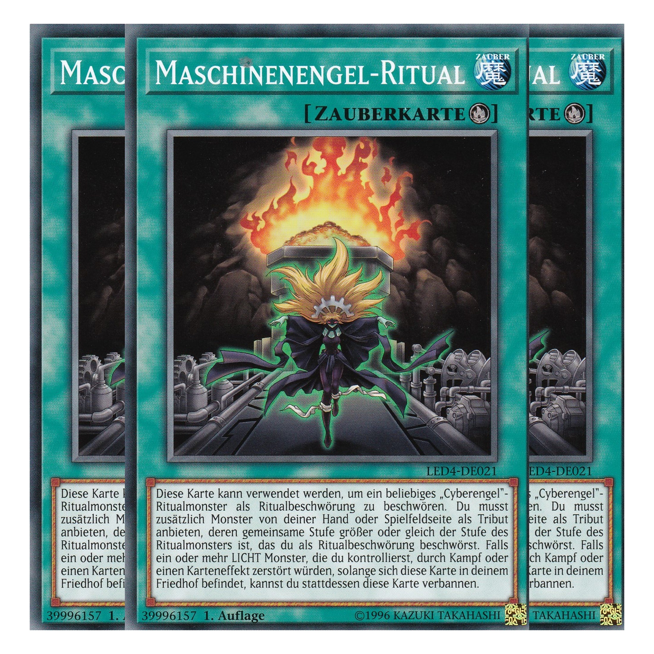 Maschinenengel-Ritual - LED4-DE021 - Common - Deutsch - 1. Auflage - Legendary Duelists: Sisters of the Rose - Playset (3 Kopien)
