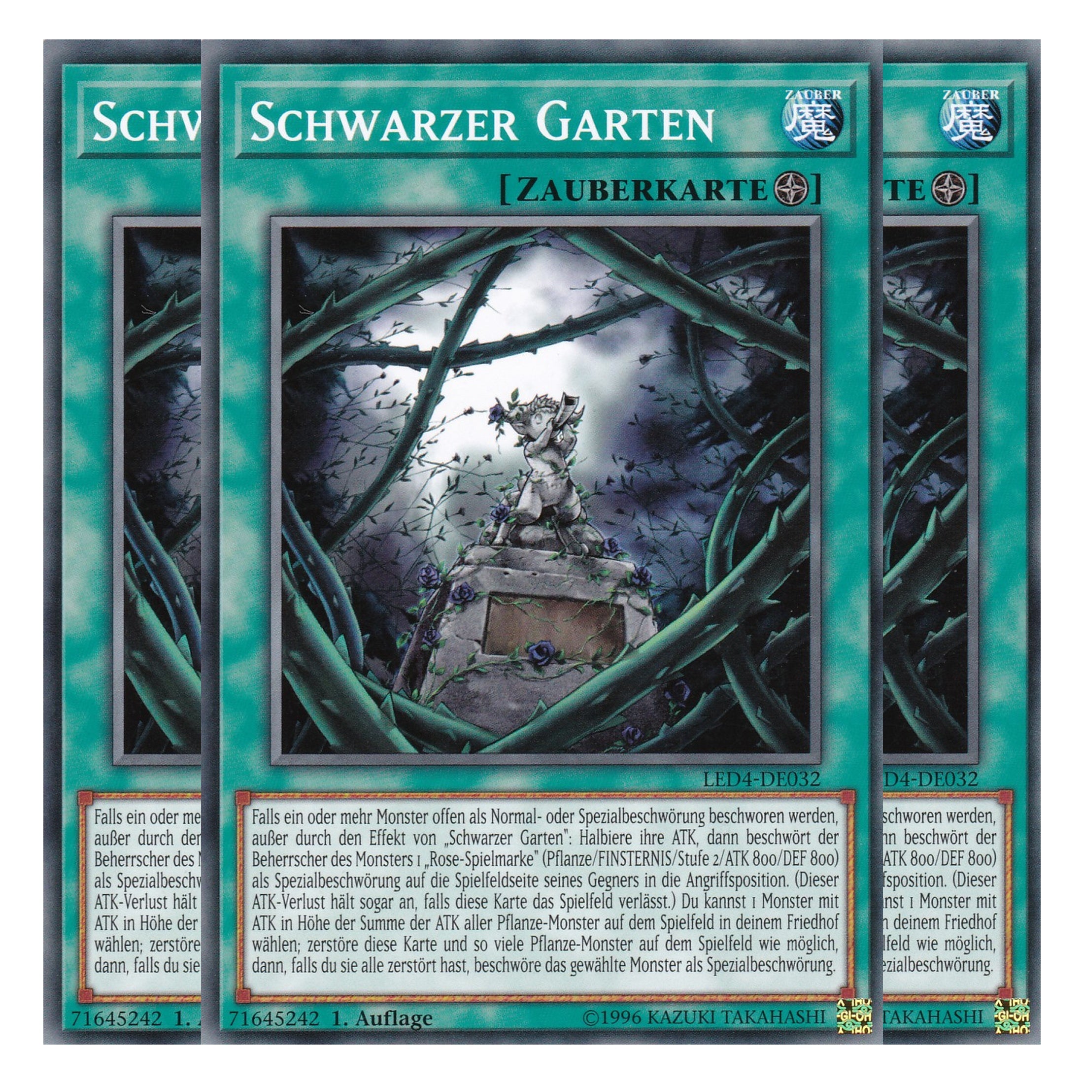 Schwarzer Garten - LED4-DE032 - Common - Deutsch - 1. Auflage - Legendary Duelists: Sisters of the Rose - Playset (3 Kopien)