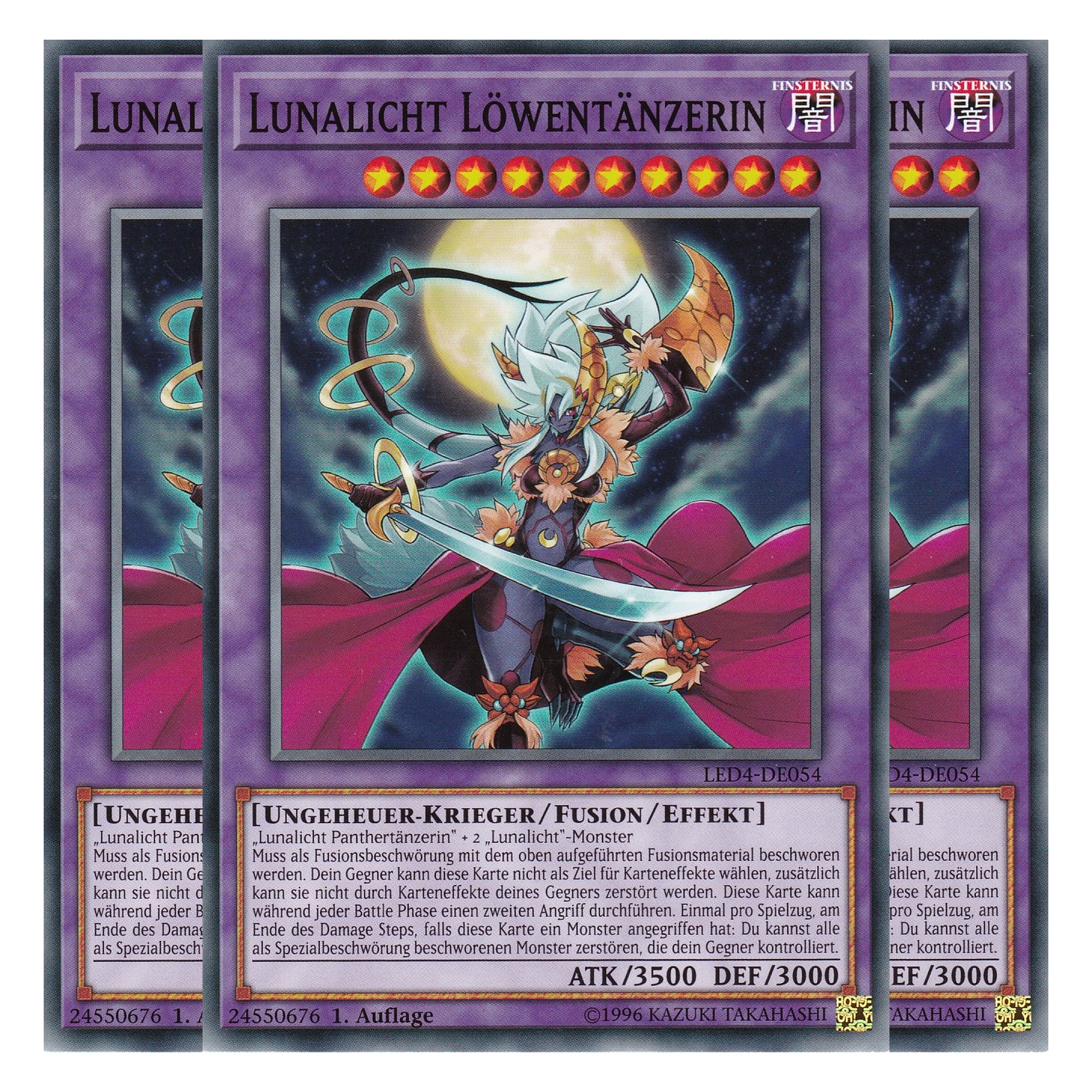 Lunalicht Löwentänzerin - LED4-DE054 - Common - Deutsch - 1. Auflage - Legendary Duelists: Sisters of the Rose - Playset (3 Kopien)