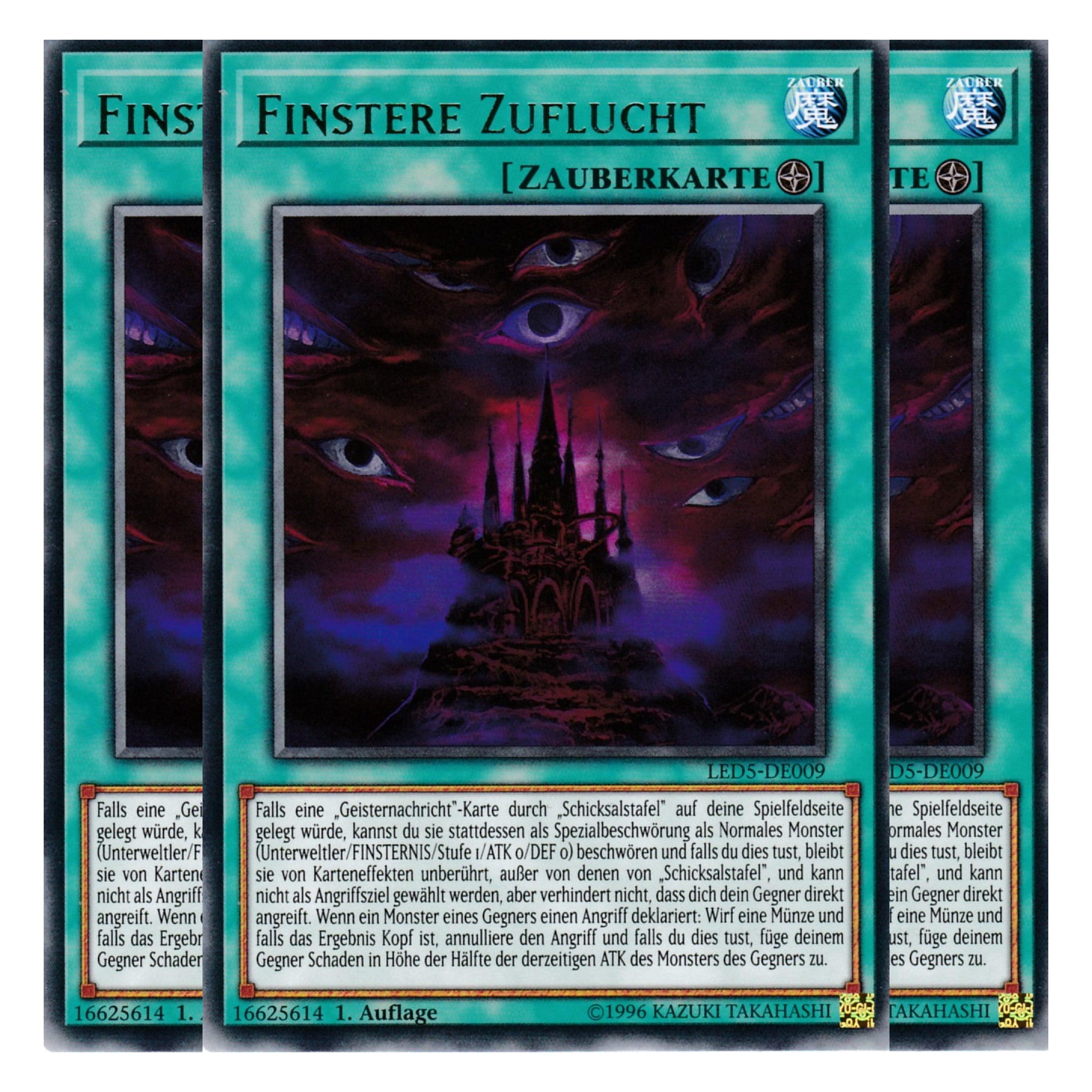 Finstere Zuflucht - LED5-DE009 - Rare - Deutsch - 1. Auflage - Legendary Duelists: Immortal Destiny - Playset (3 Kopien)