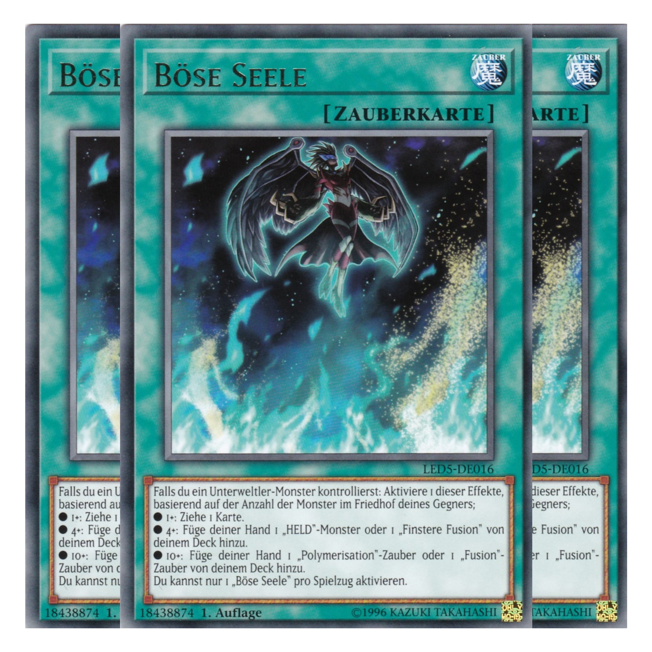 Böse Seele - LED5-DE016 - Rare - Deutsch - 1. Auflage - Legendary Duelists: Immortal Destiny - Playset (3 Kopien)