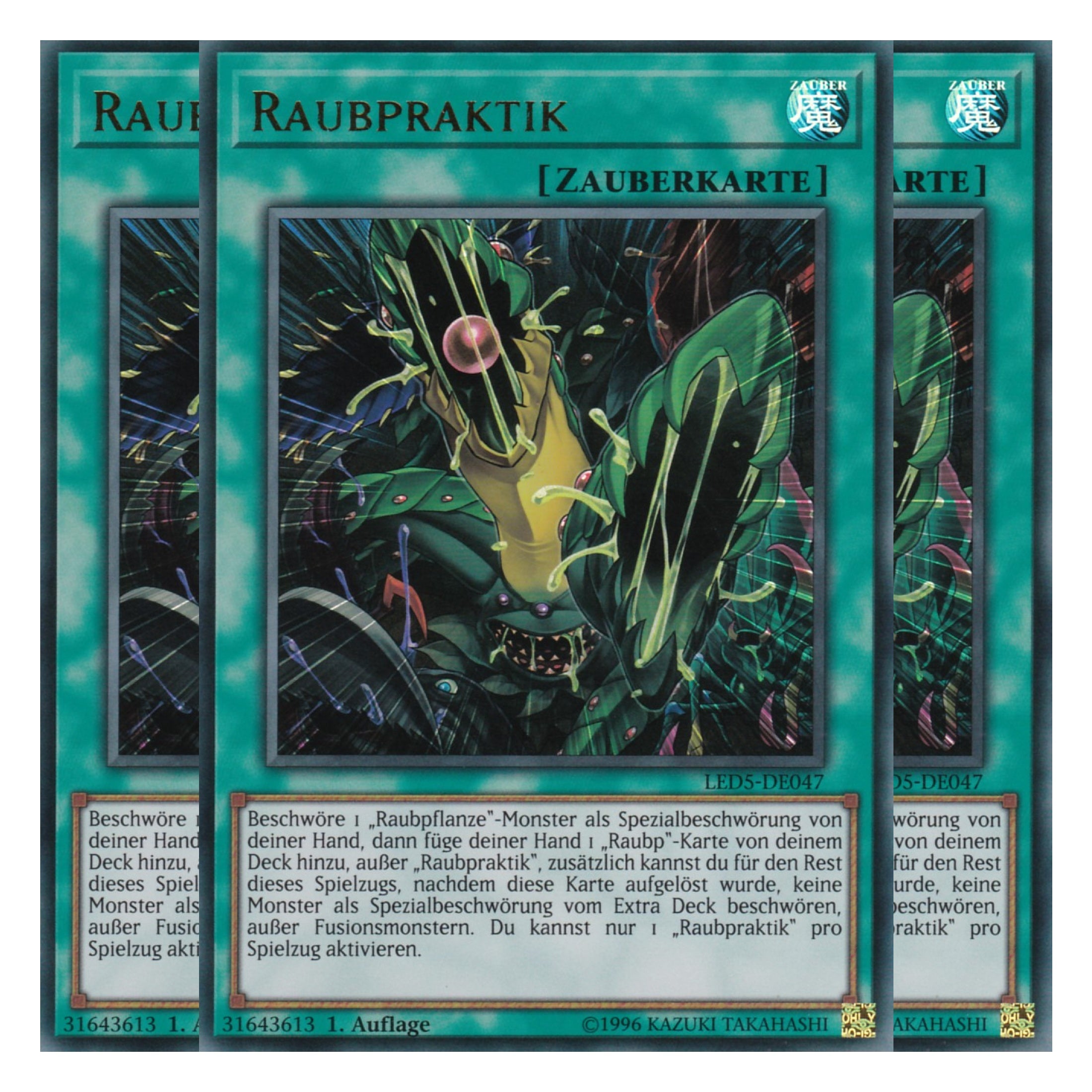 Raubpraktik - LED5-DE047 - Ultra Rare - Deutsch - 1. Auflage - Legendary Duelists: Immortal Destiny - Playset (3 Kopien)