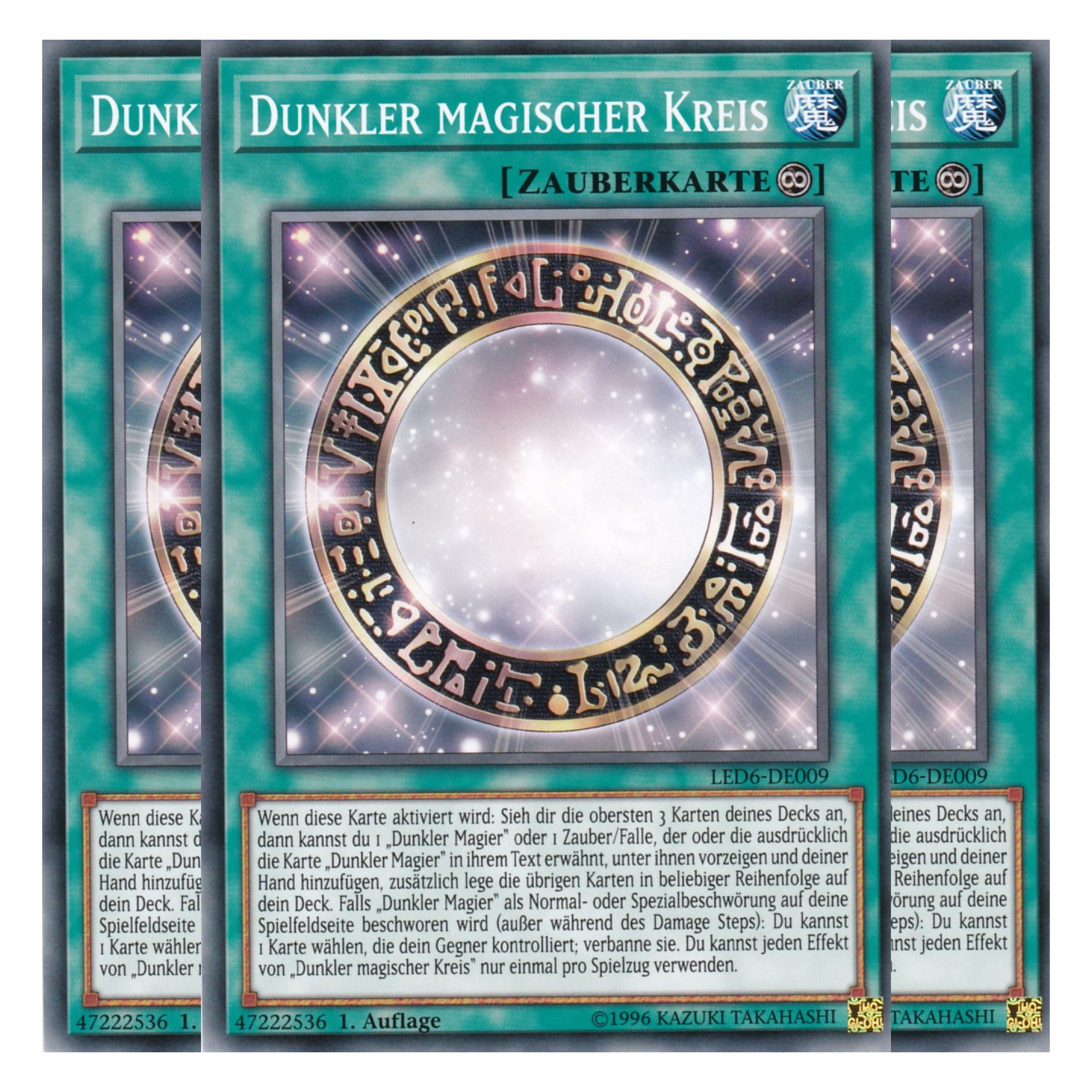Dunkler magischer Kreis - LED6-DE009 - Common - Deutsch - 1. Auflage - Legendary Duelists: Magical Hero - Playset (3 Kopien)