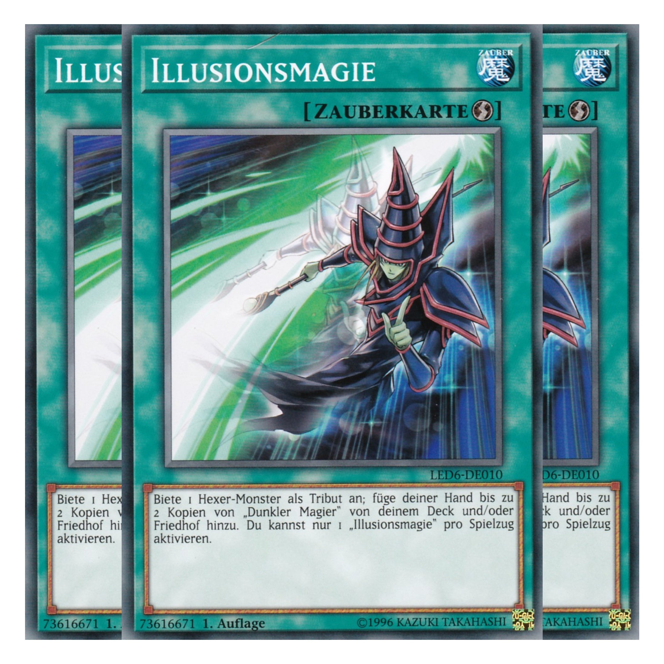 Illusionsmagie - LED6-DE010 - Common - Deutsch - 1. Auflage - Legendary Duelists: Magical Hero - Playset (3 Kopien)