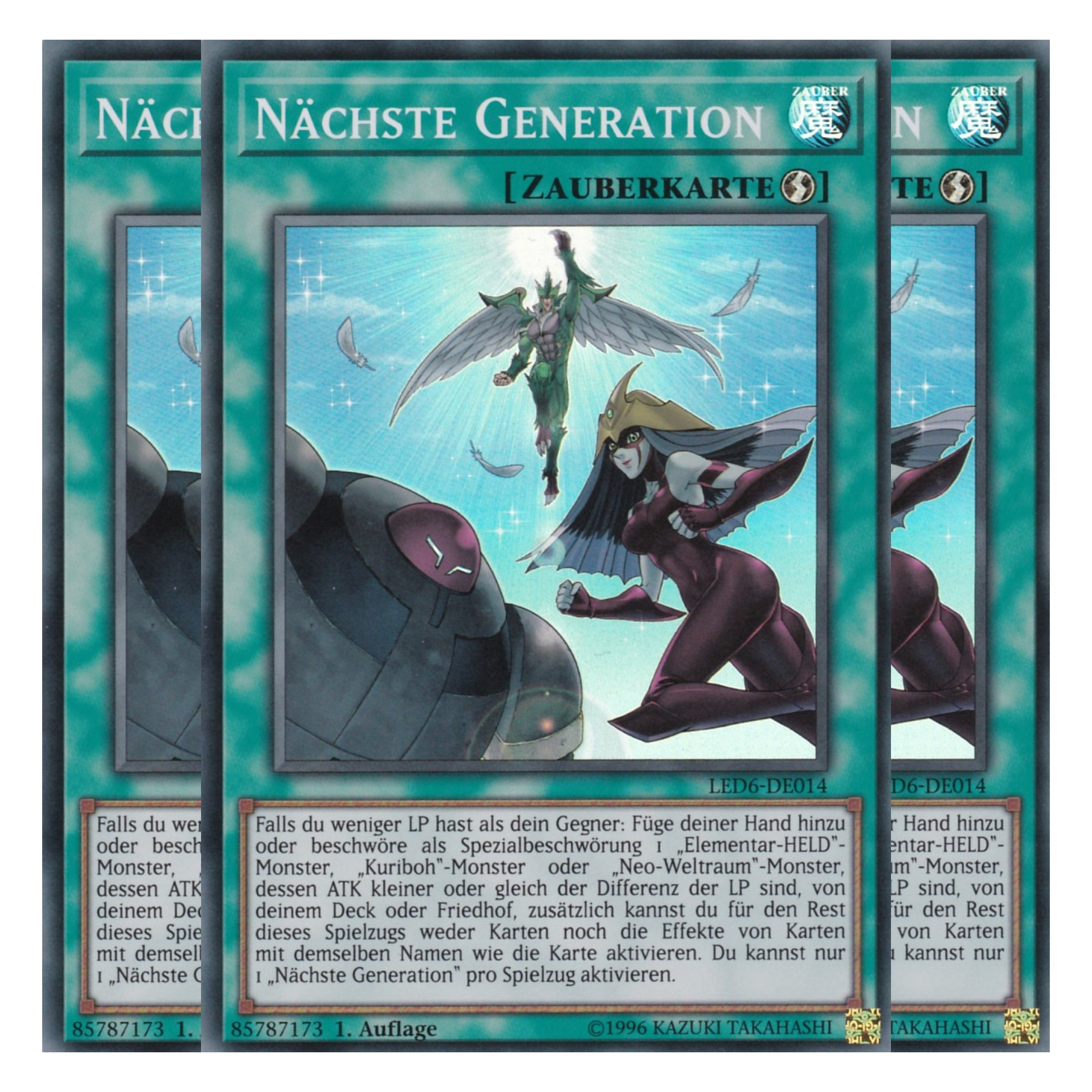 Nächste Generation - LED6-DE014 - Super Rare - Deutsch - 1. Auflage - Legendary Duelists: Magical Hero - Playset (3 Kopien)