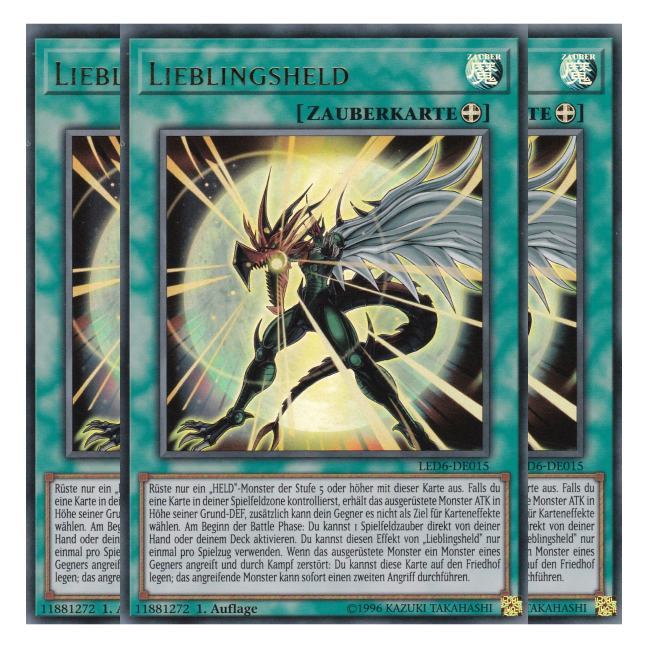 Lieblingsheld - LED6-DE015 - Ultra Rare - Deutsch - 1. Auflage - Legendary Duelists: Magical Hero - Playset (3 Kopien)
