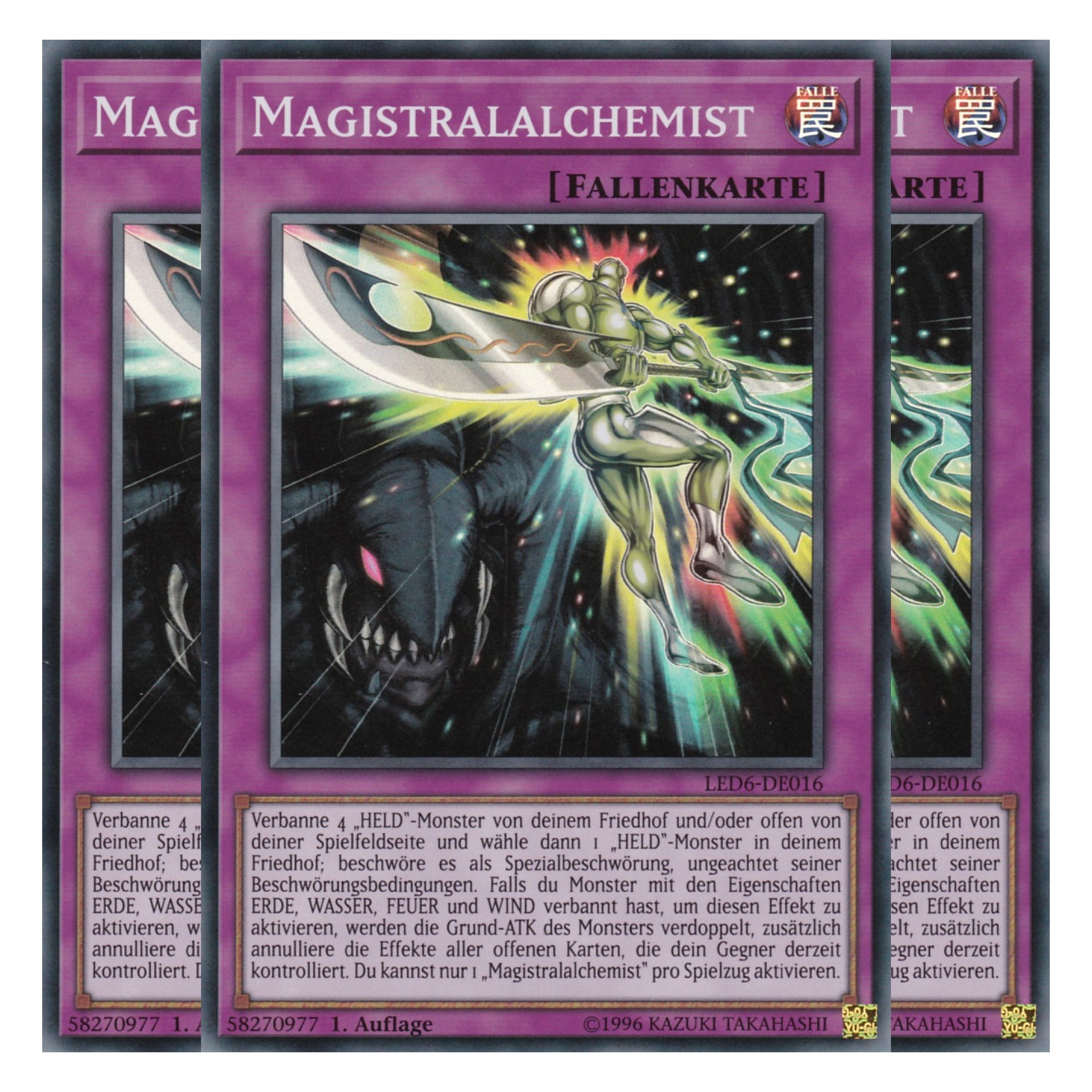 Magistralalchemist - LED6-DE016 - Super Rare - Deutsch - 1. Auflage - Legendary Duelists: Magical Hero - Playset (3 Kopien)