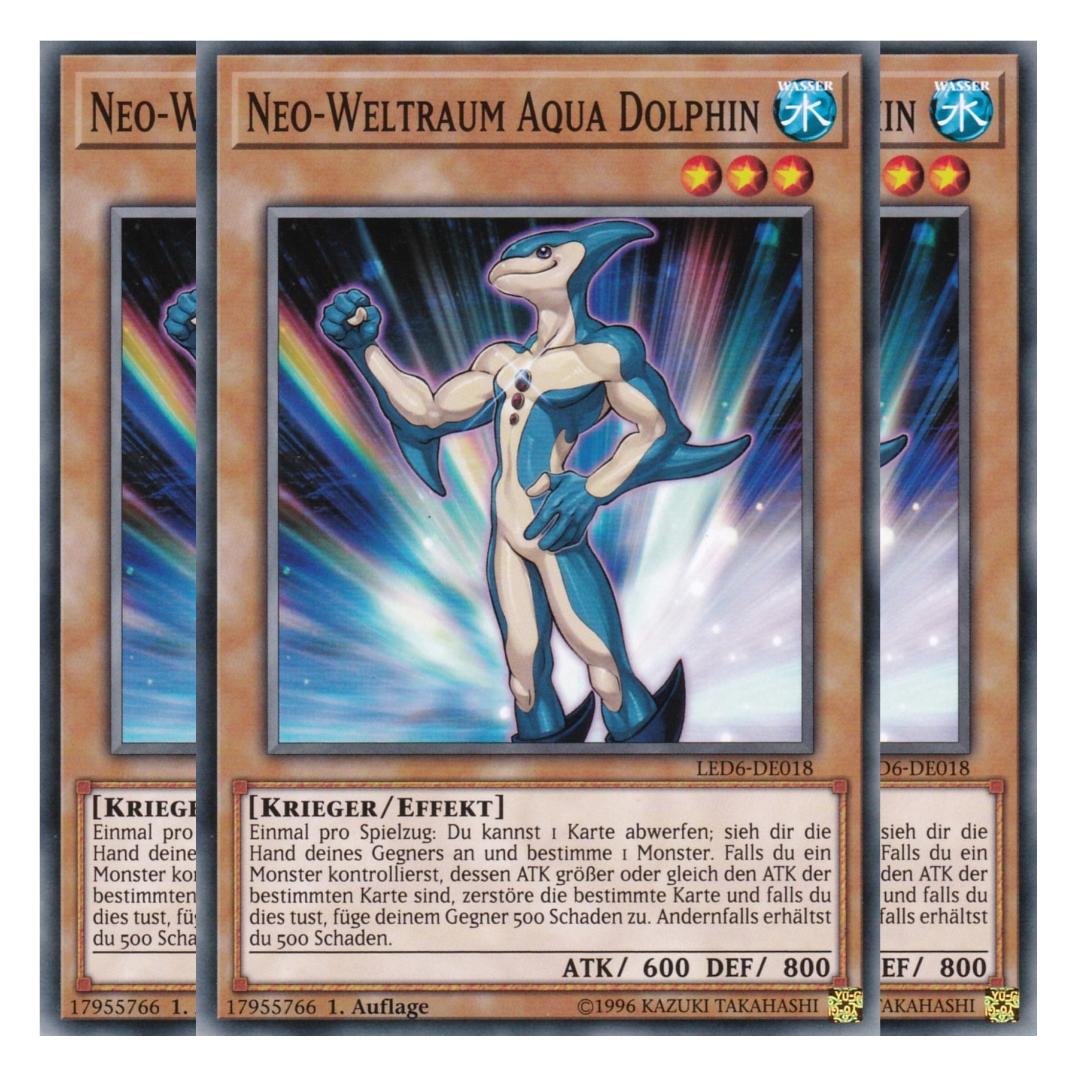 Neo – Weltraum Aqua Dolphin - LED6-DE018 - Common - Deutsch - 1. Auflage - Legendary Duelists: Magical Hero - Playset (3 Kopien)