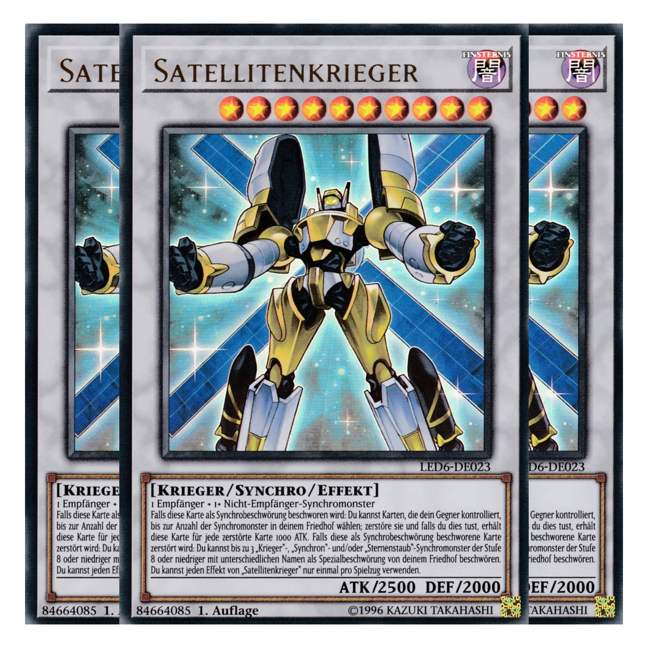 Satellitenkrieger - LED6-DE023 - Ultra Rare - Deutsch - 1. Auflage - Legendary Duelists: Magical Hero - Playset (3 Kopien)