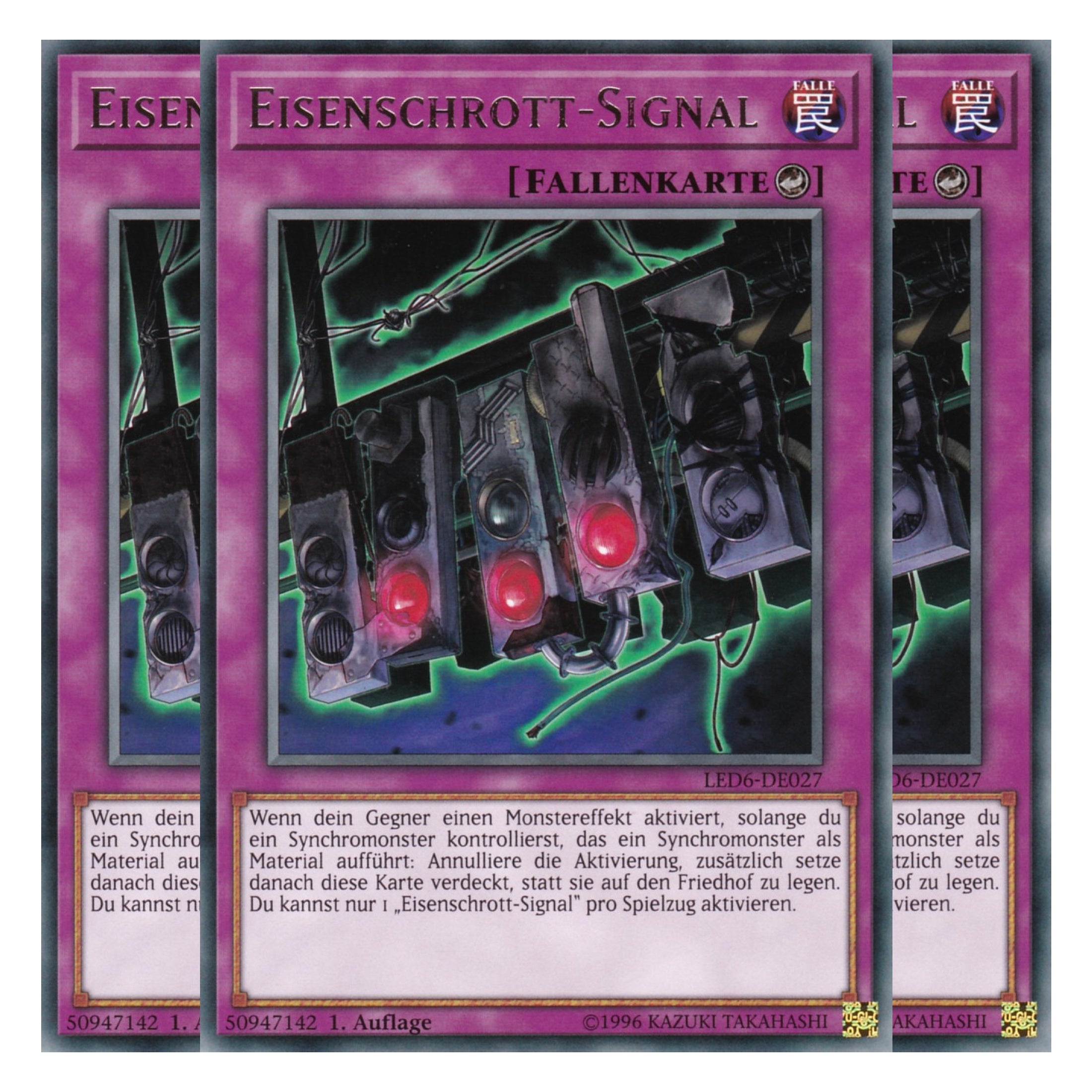 Eisenschrott-Signal - LED6-DE027 - Rare - Deutsch - 1. Auflage - Legendary Duelists: Magical Hero - Playset (3 Kopien)