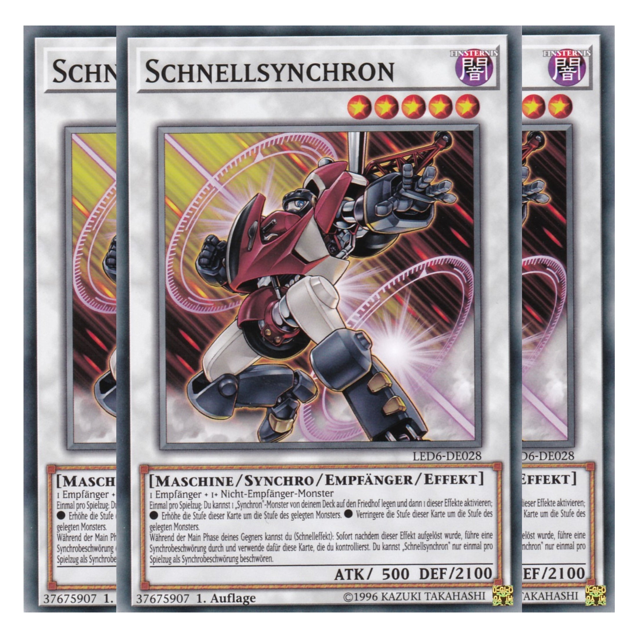 Schnellsynchron - LED6-DE028 - Common - Deutsch - 1. Auflage - Legendary Duelists: Magical Hero - Playset (3 Kopien)