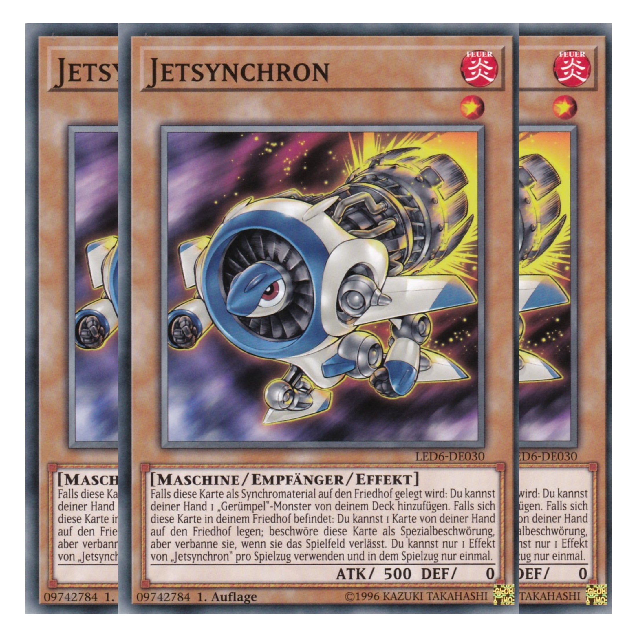 Jetsynchron - LED6-DE030 - Common - Deutsch - 1. Auflage - Legendary Duelists: Magical Hero - Playset (3 Kopien)