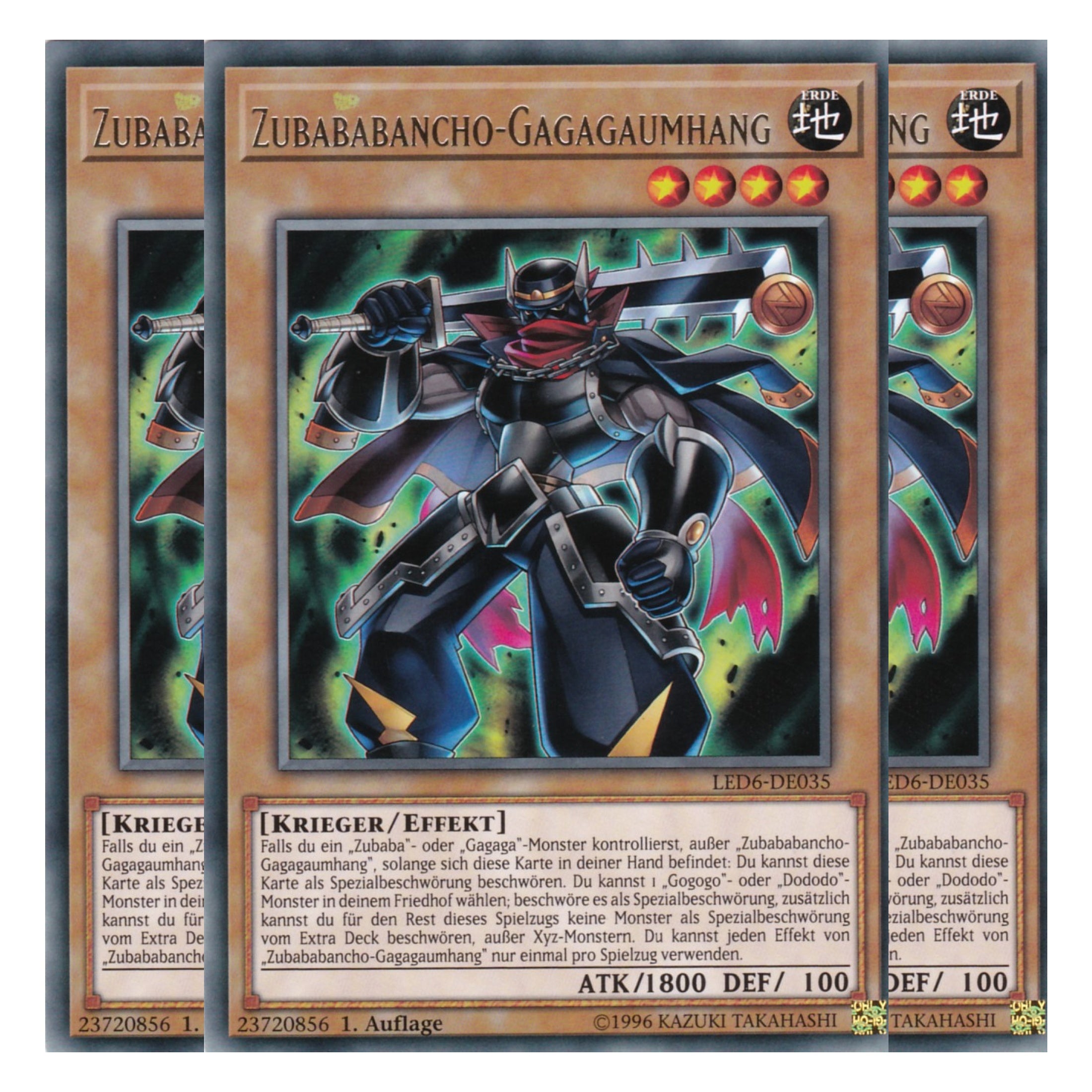 Zubababancho-Gagagaumhang - LED6-DE035 - Rare - Deutsch - 1. Auflage - Legendary Duelists: Magical Hero - Playset (3 Kopien)