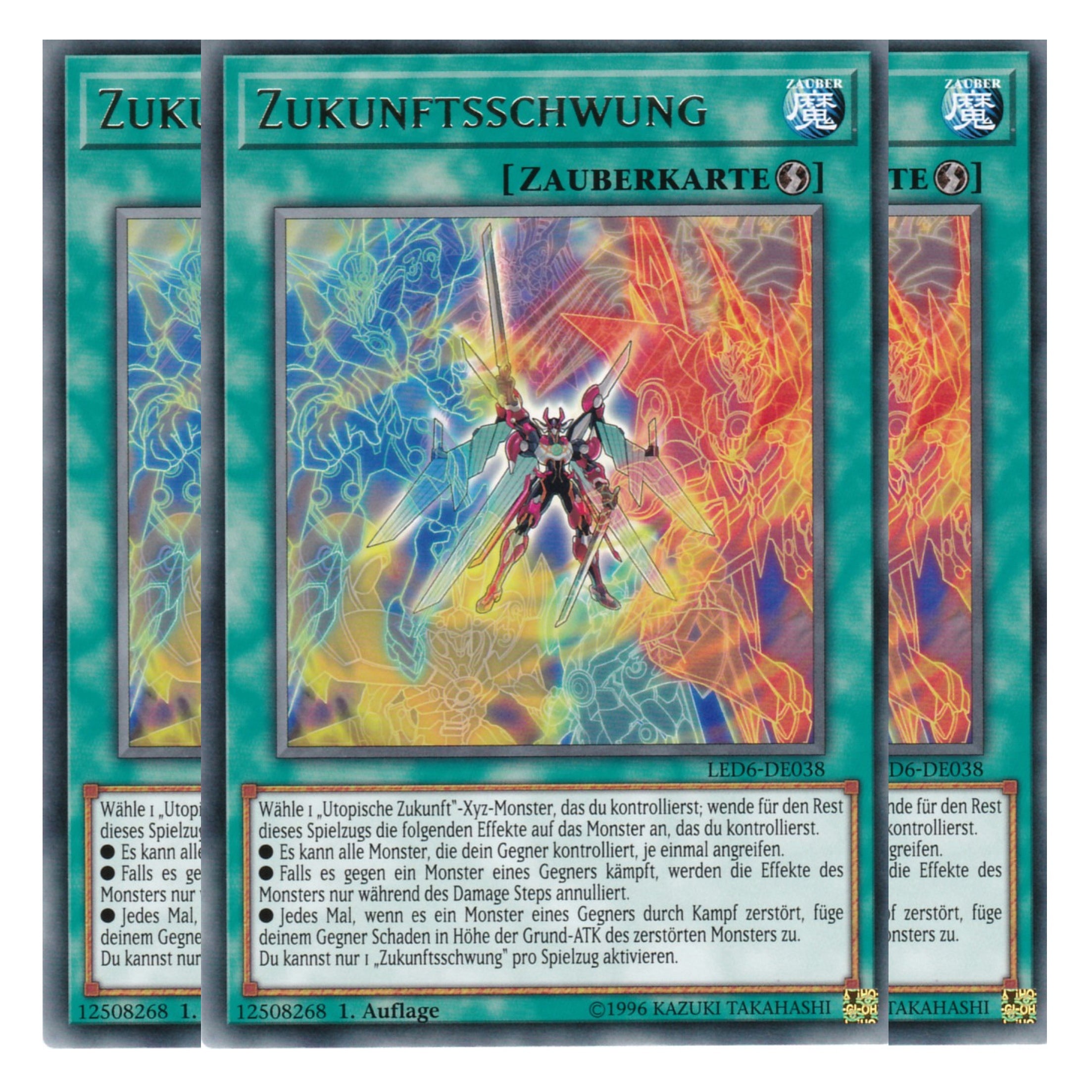 Zukunftsschwung - LED6-DE038 - Rare - Deutsch - 1. Auflage - Legendary Duelists: Magical Hero - Playset (3 Kopien)