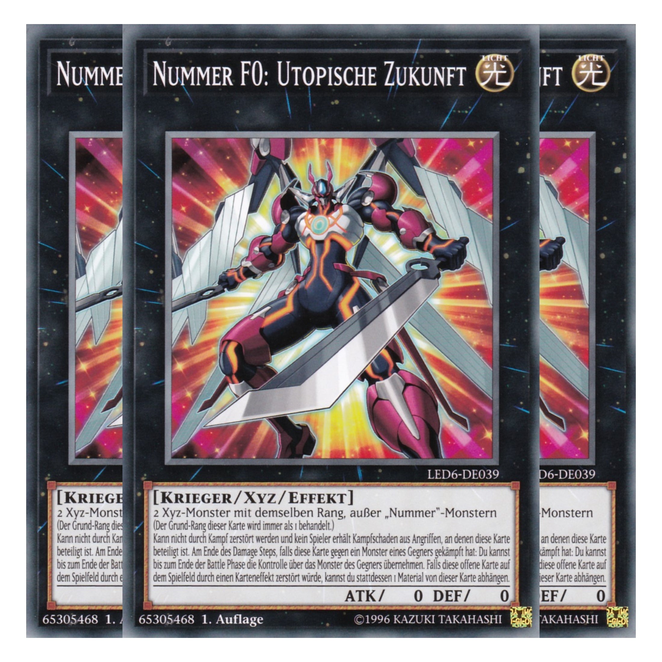 Nummer F0: Utopische Zukunft - LED6-DE039 - Common - Deutsch - 1. Auflage - Legendary Duelists: Magical Hero - Playset (3 Kopien)