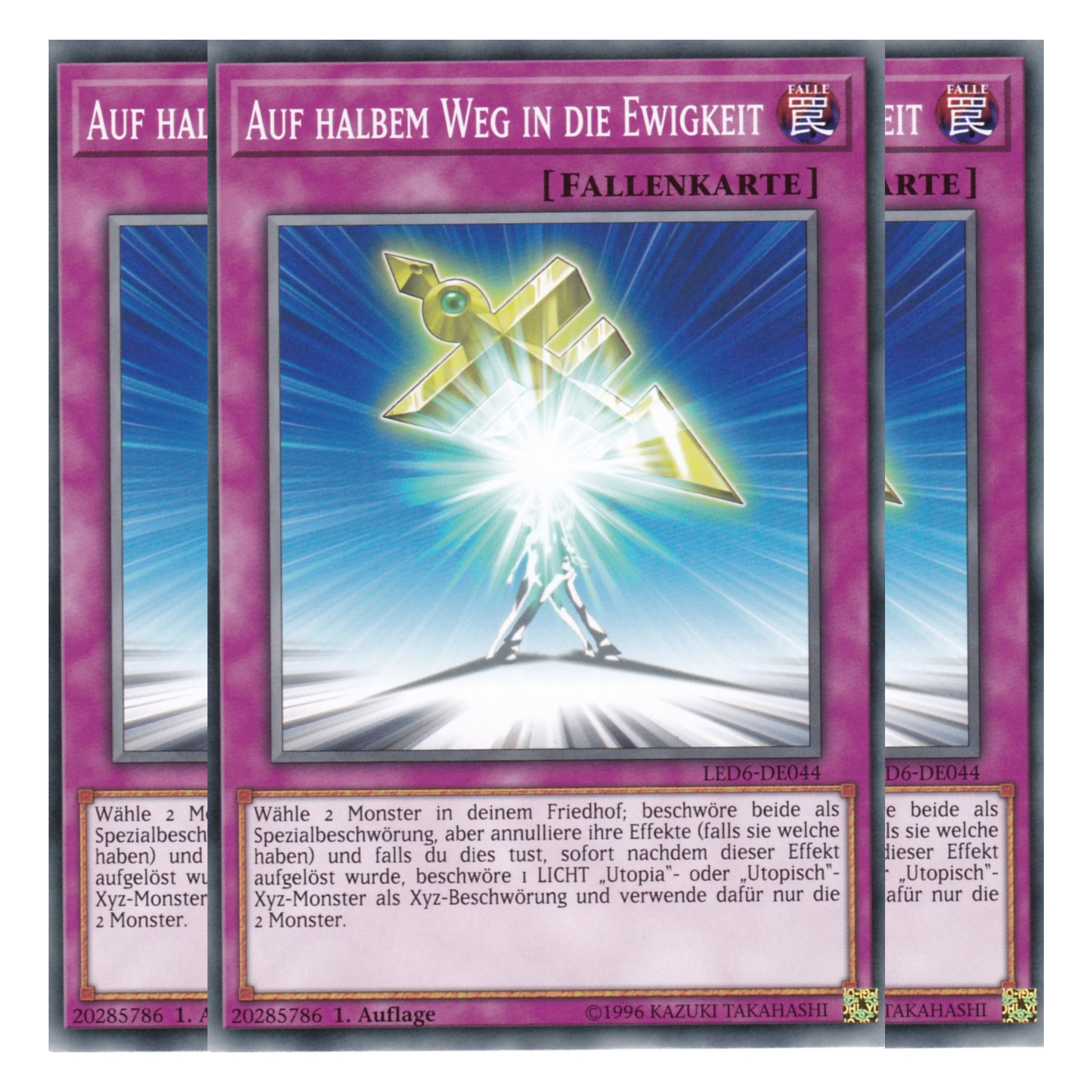 Auf halbem Weg in die Ewigkeit - LED6-DE044 - Common - Deutsch - 1. Auflage - Legendary Duelists: Magical Hero - Playset (3 Kopien)