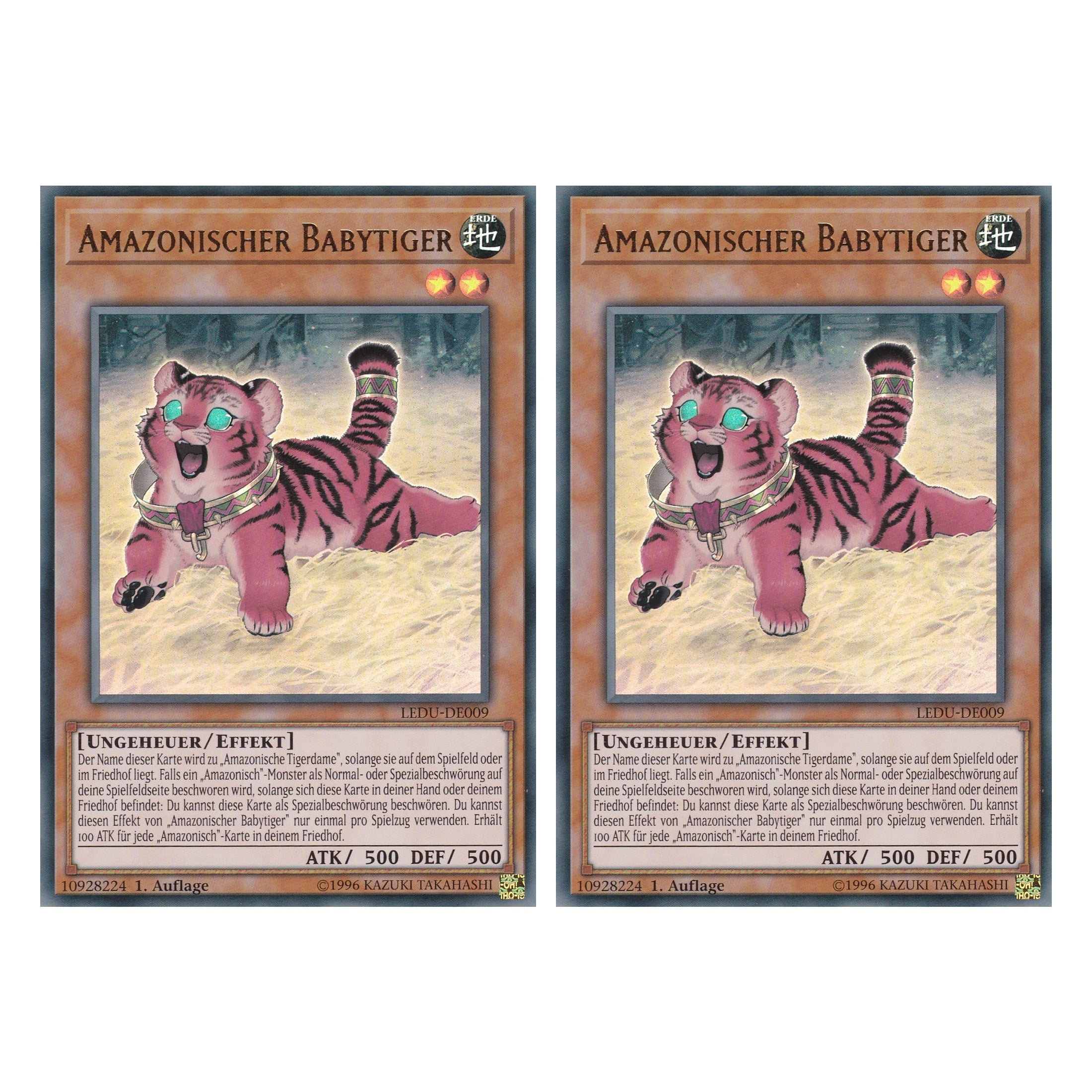 Amazonischer Babytiger - LEDU-DE009 - Ultra Rare - Deutsch - 1. Auflage - Legendary Duelists - Duo Set (2 Stück) - Yugioh