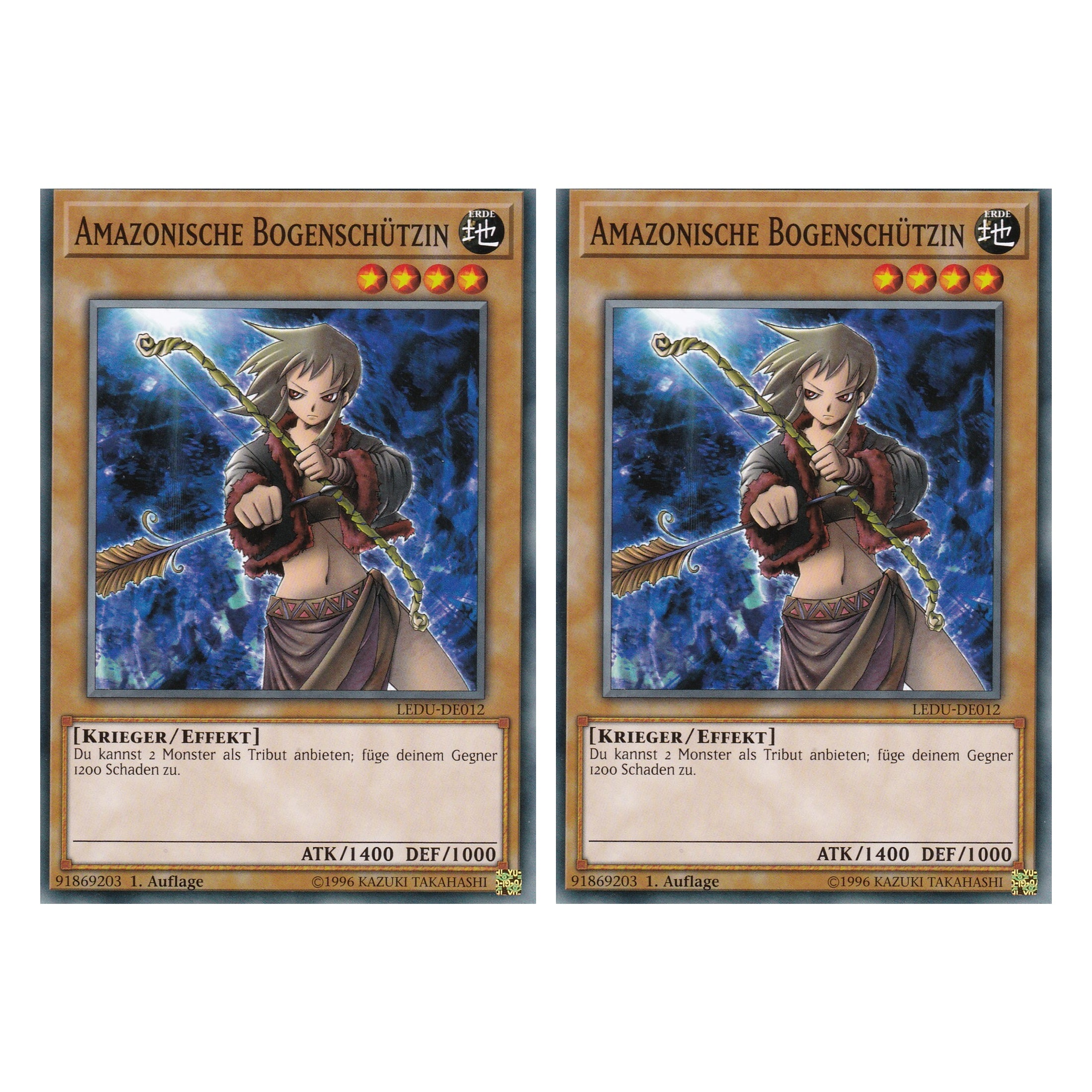 Amazonische Bogenschützin - LEDU-DE012 - Common - Deutsch - 1. Auflage - Legendary Duelists - Duo Set (2 Stück) - Yugioh