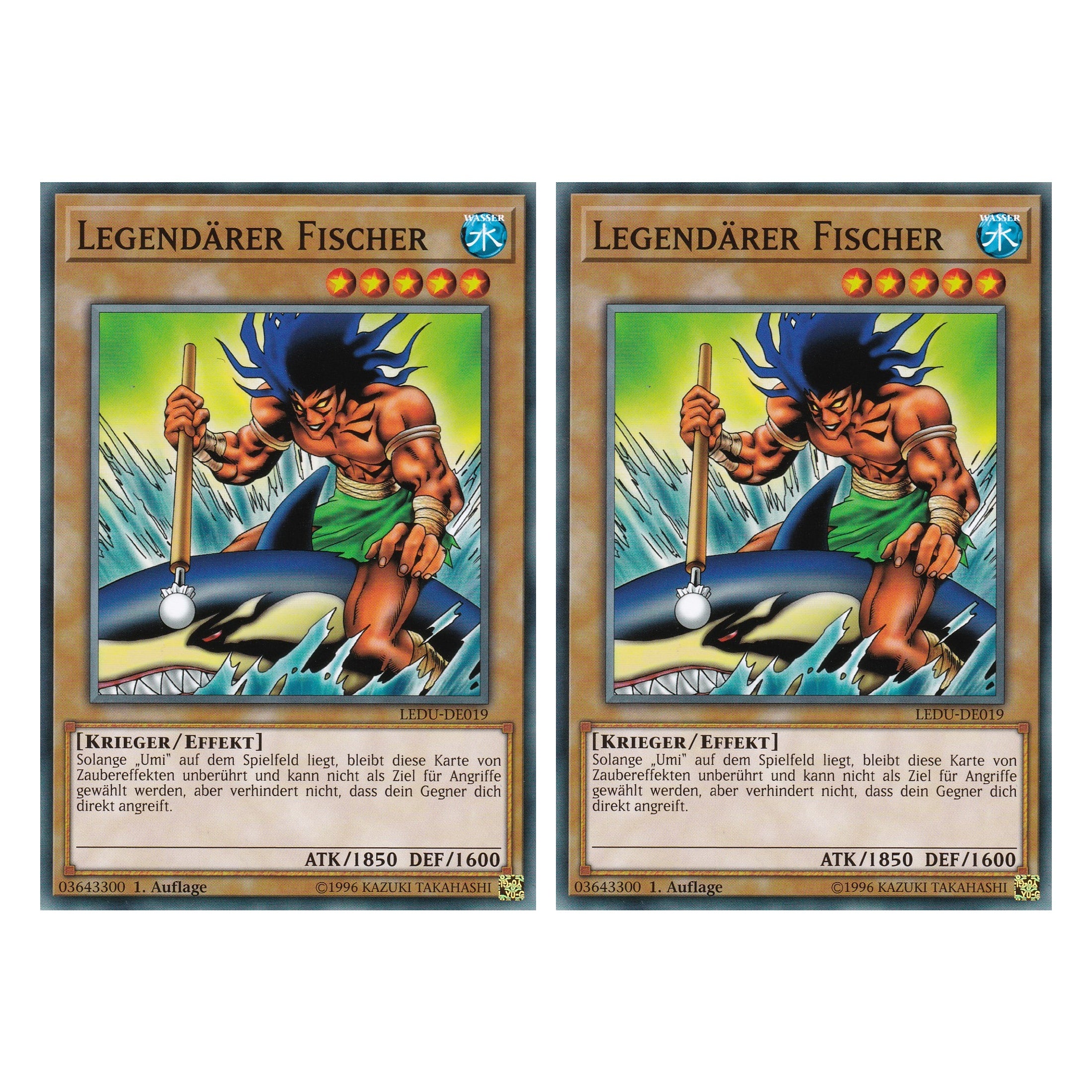 Legendärer Fischer - LEDU-DE019 - Common - Deutsch - 1. Auflage - Legendary Duelists - Duo Set (2 Stück) - Yugioh