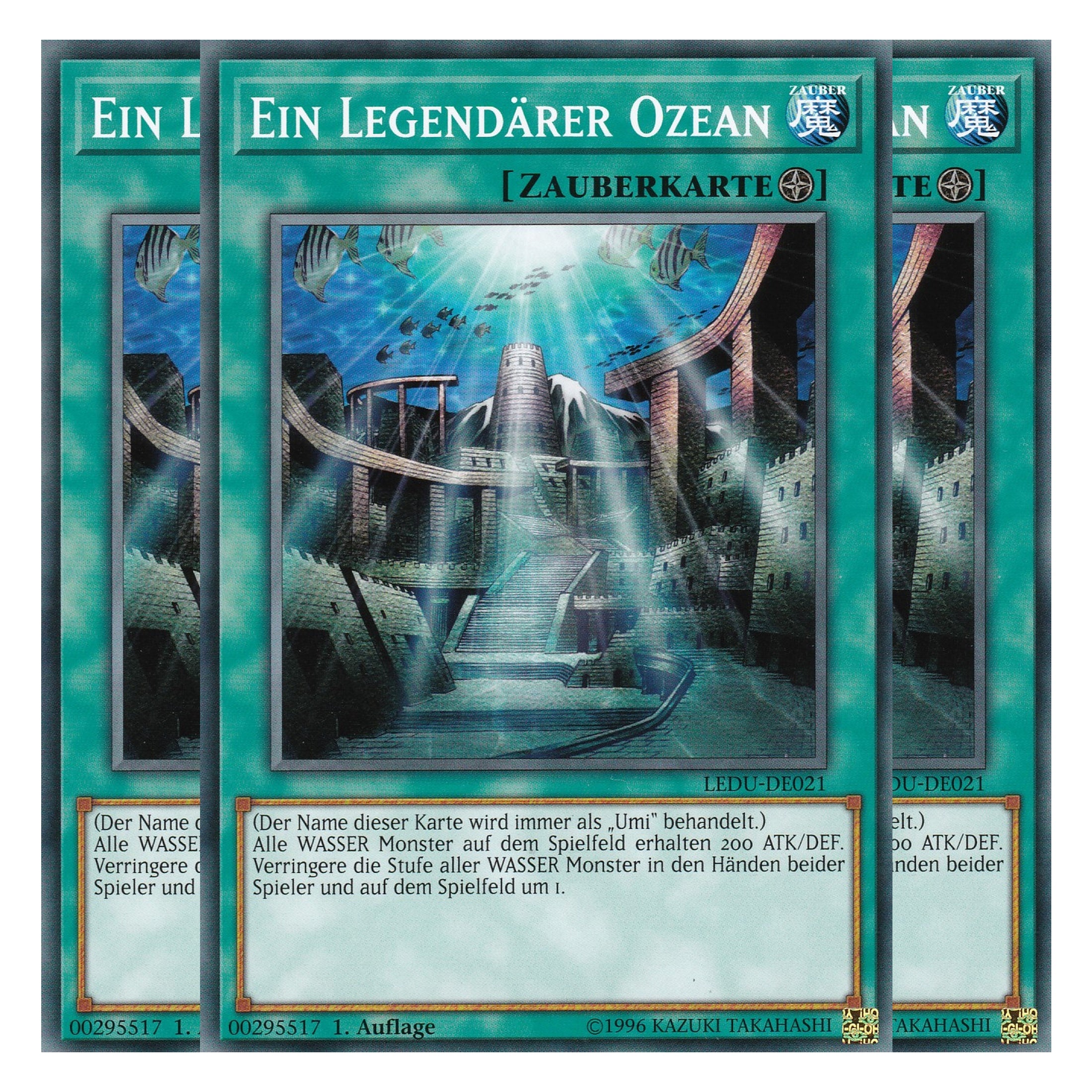 Ein Legendärer Ozean - LEDU-DE021 - Common - Deutsch - 1. Auflage - Legendary Duelists - Playset (3 Kopien)