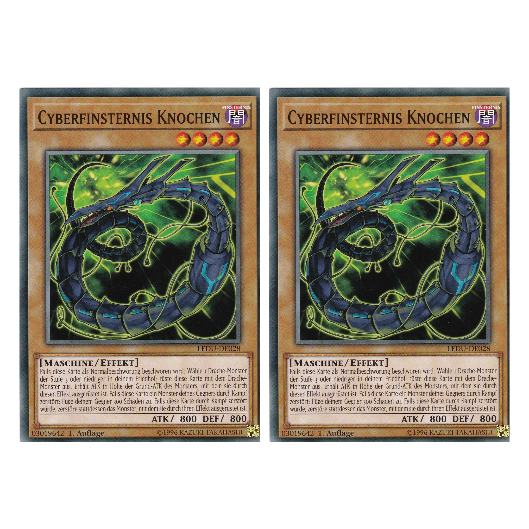Cyberfinsternis Knochen - LEDU-DE028 - Common - Deutsch - 1. Auflage - Legendary Duelists - Duo Set (2 Stück) - Yugioh