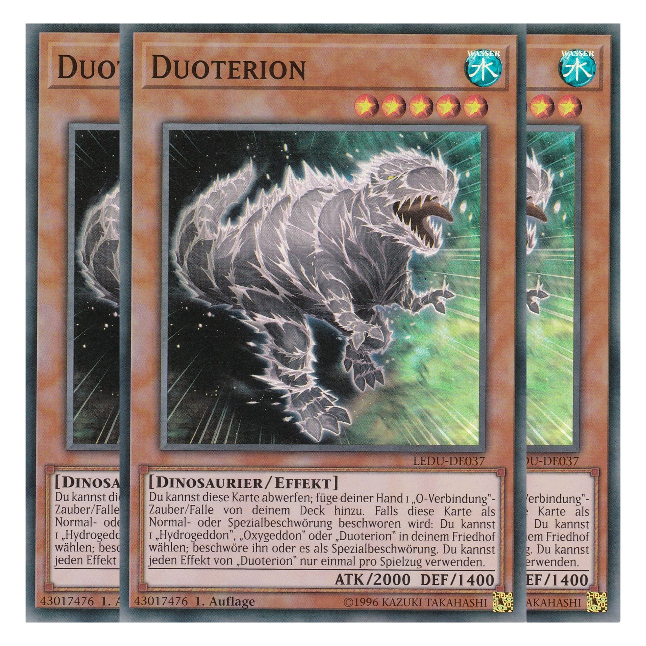 Duoterion - LEDU-DE037 - Super Rare - Deutsch - 1. Auflage - Legendary Duelists - Playset (3 Kopien)