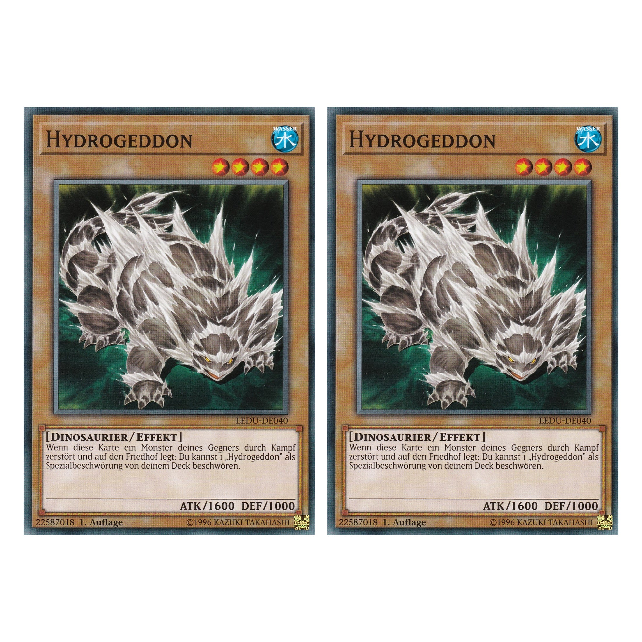 Hydrogeddon - LEDU-DE040 - Common - Deutsch - 1. Auflage - Legendary Duelists - Duo Set (2 Stück) - Yugioh