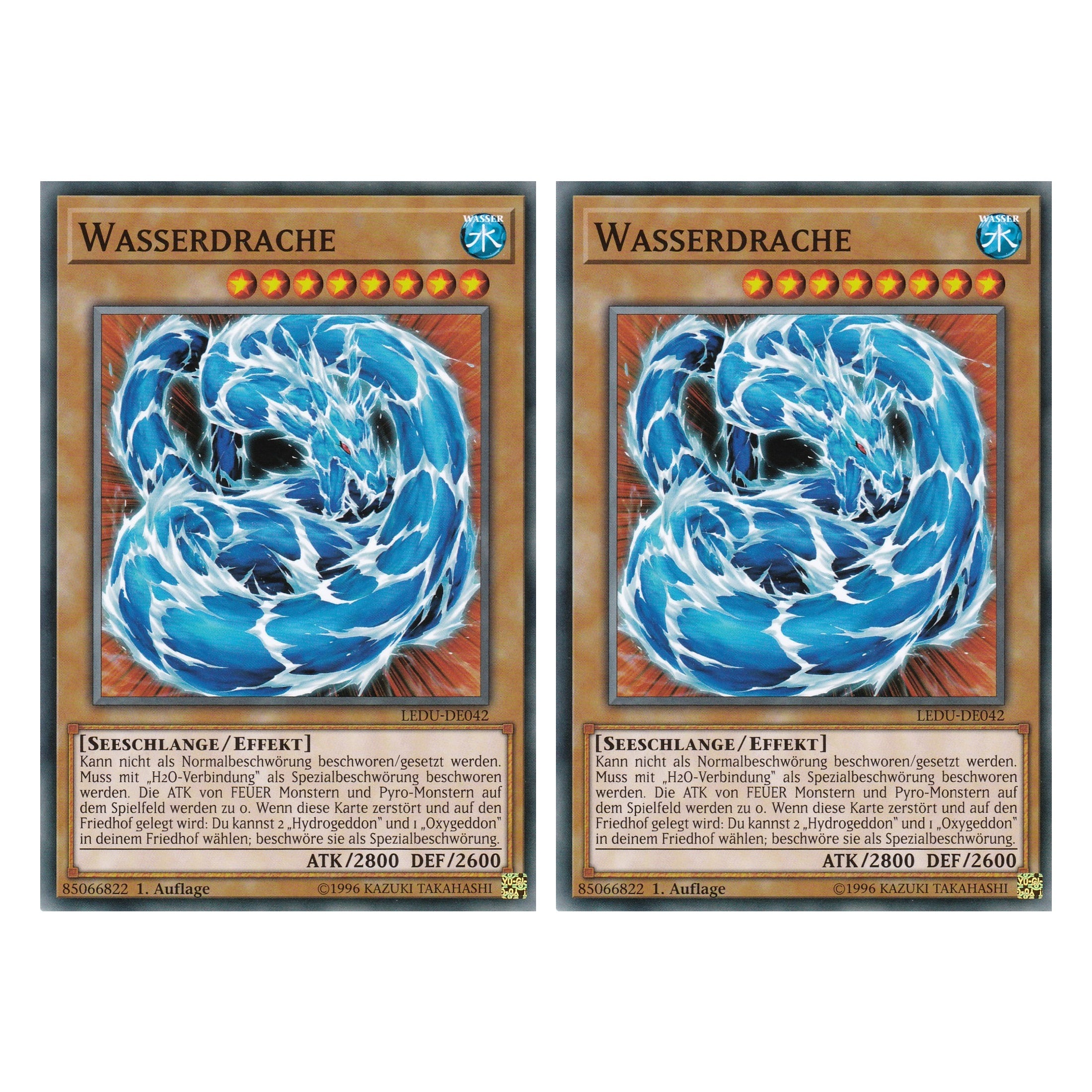 Wasserdrache - LEDU-DE042 - Common - Deutsch - 1. Auflage - Legendary Duelists - Duo Set (2 Stück) - Yugioh