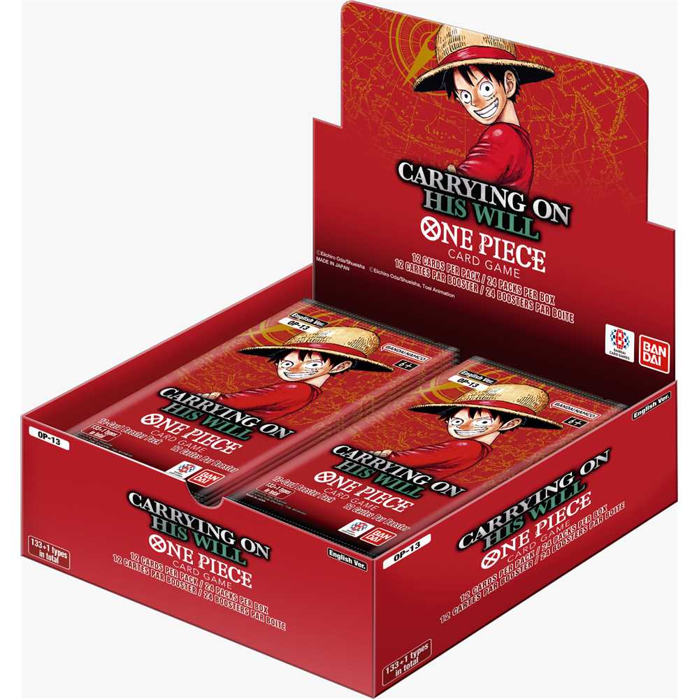 One Piece Card Game - Carrying of his Will - OP13 - Display (24 Booster Packs) - Englisch