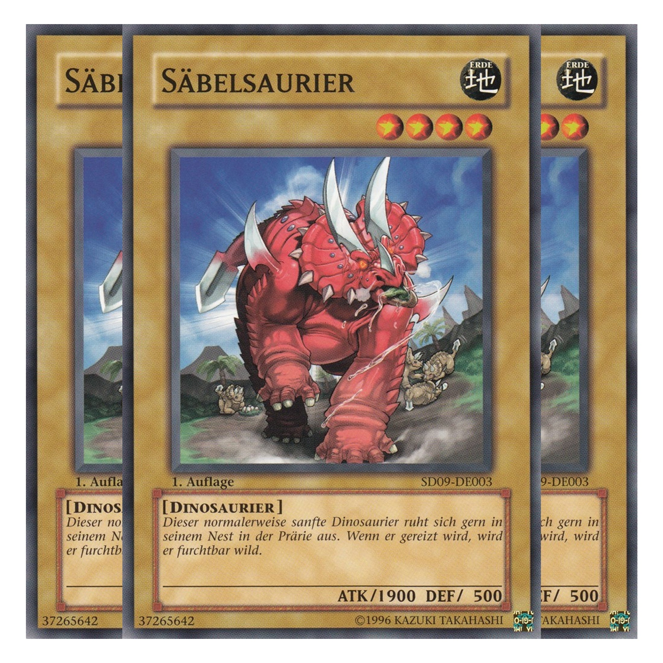 Säbelsaurier - SD09-DE003 - Common - Deutsch - 1. Auflage - Structure Deck: Dinosaur's Rage - Playset (3 Kopien)