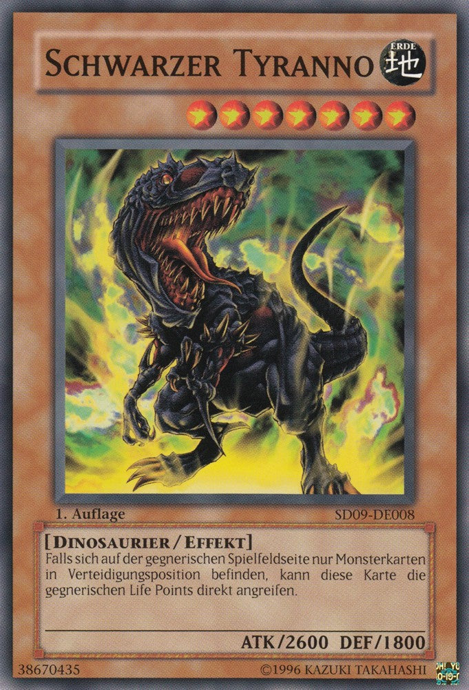Schwarzer Tyranno - SD09-DE008 - Common - Deutsch - 1. Auflage - Structure Deck: Dinosaur's Rage - Yugioh