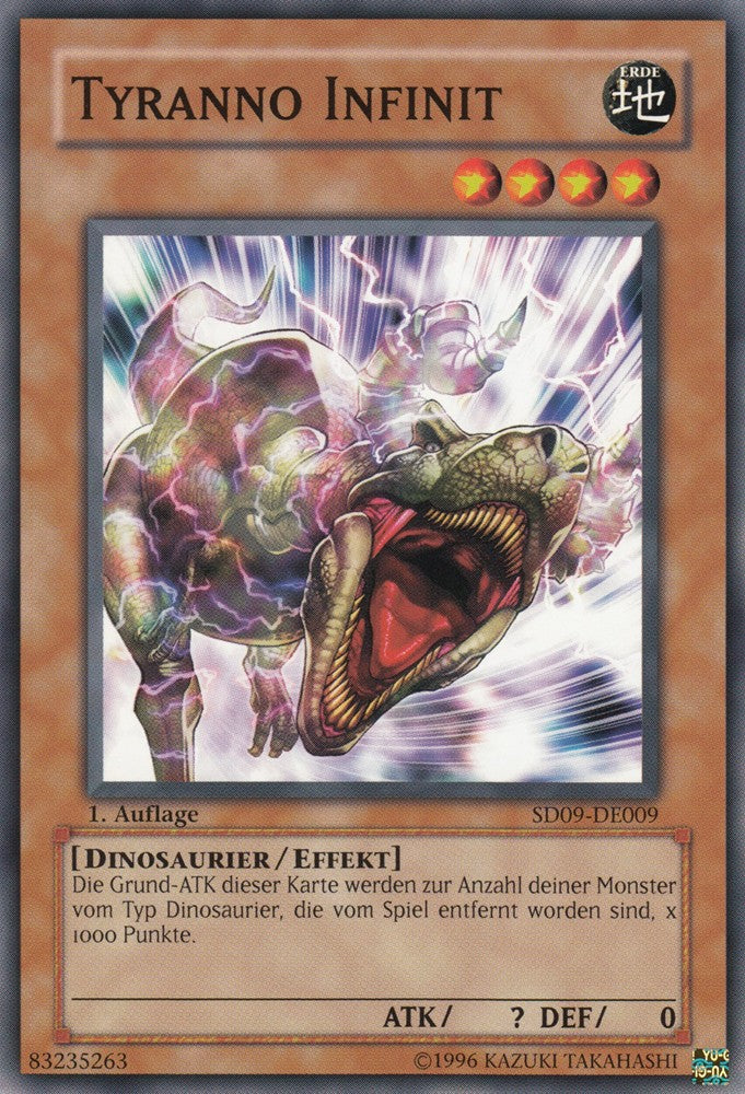 Tyranno Infinit - SD09-DE009 - Common - Deutsch - 1. Auflage - Structure Deck: Dinosaur's Rage - Yugioh