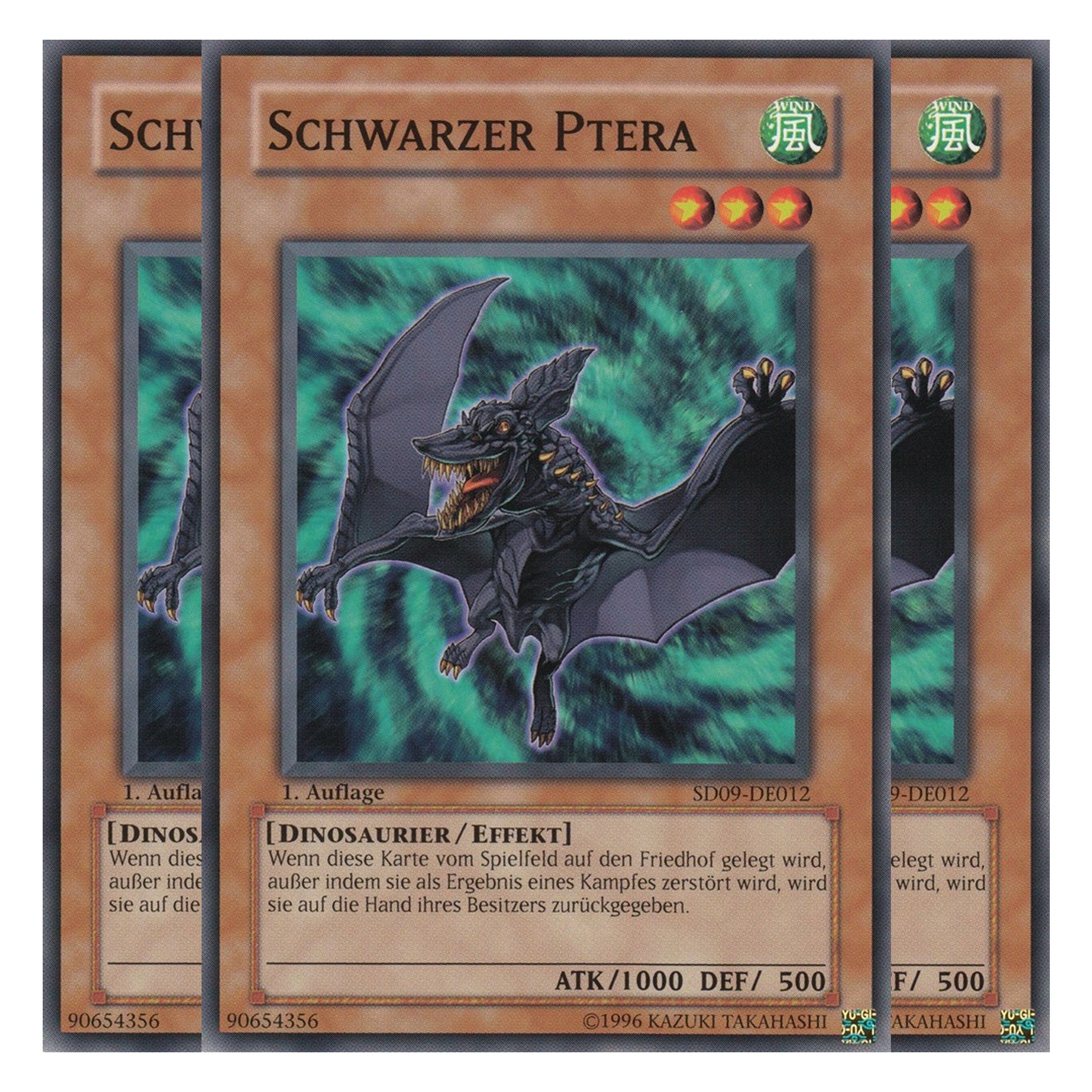 Schwarzer Ptera - SD09-DE012 - Common - Deutsch - 1. Auflage - Structure Deck: Dinosaur's Rage - Playset (3 Kopien)