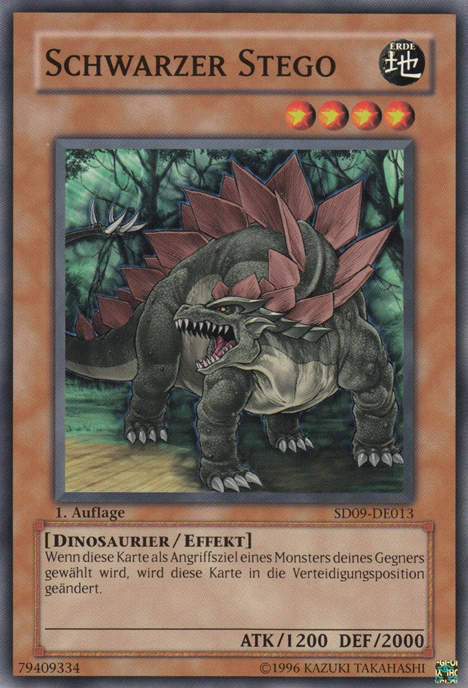 Schwarzer Stego - SD09-DE013 - Common - Deutsch - 1. Auflage - Structure Deck: Dinosaur's Rage - Yugioh