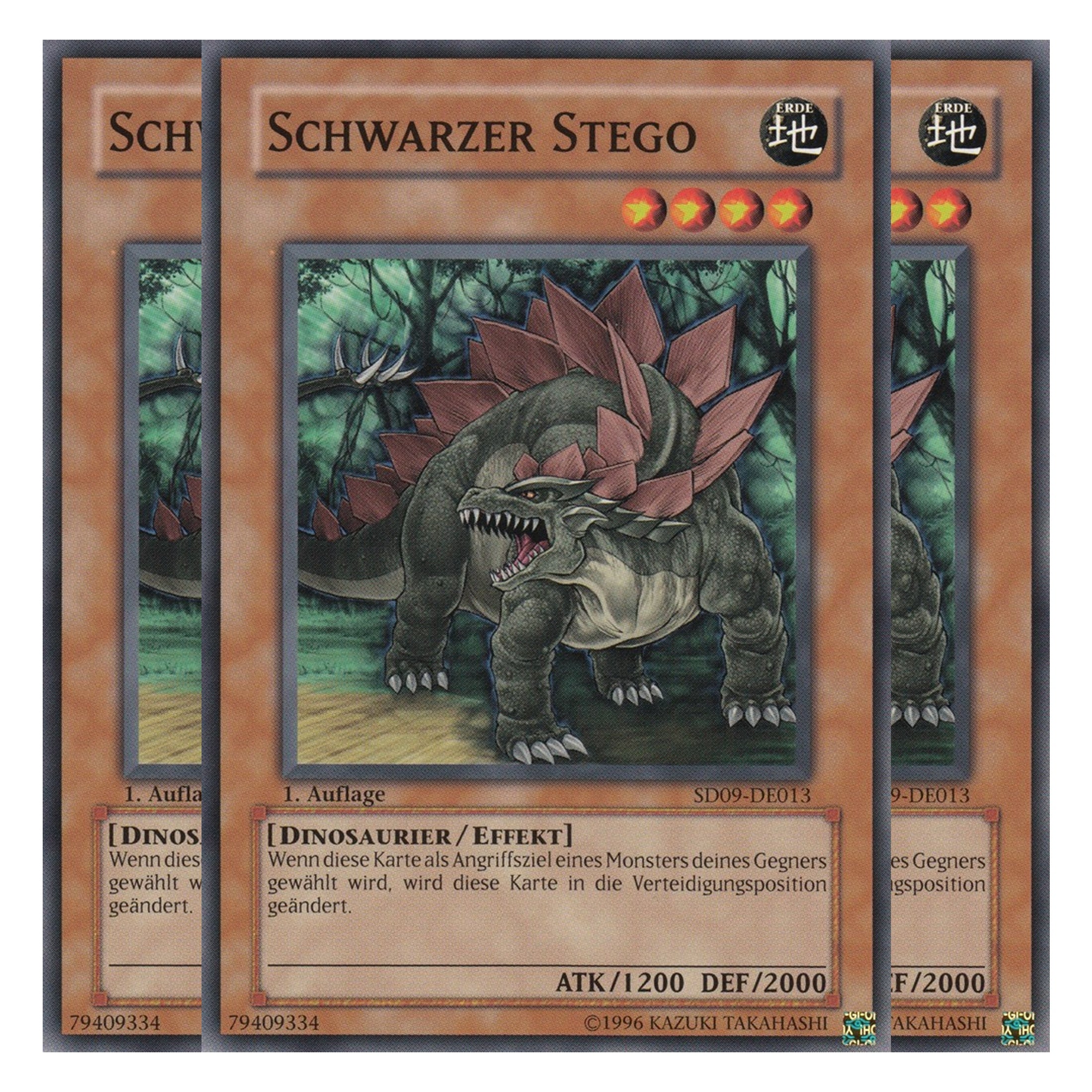 Schwarzer Stego - SD09-DE013 - Common - Deutsch - 1. Auflage - Structure Deck: Dinosaur's Rage - Playset (3 Kopien)