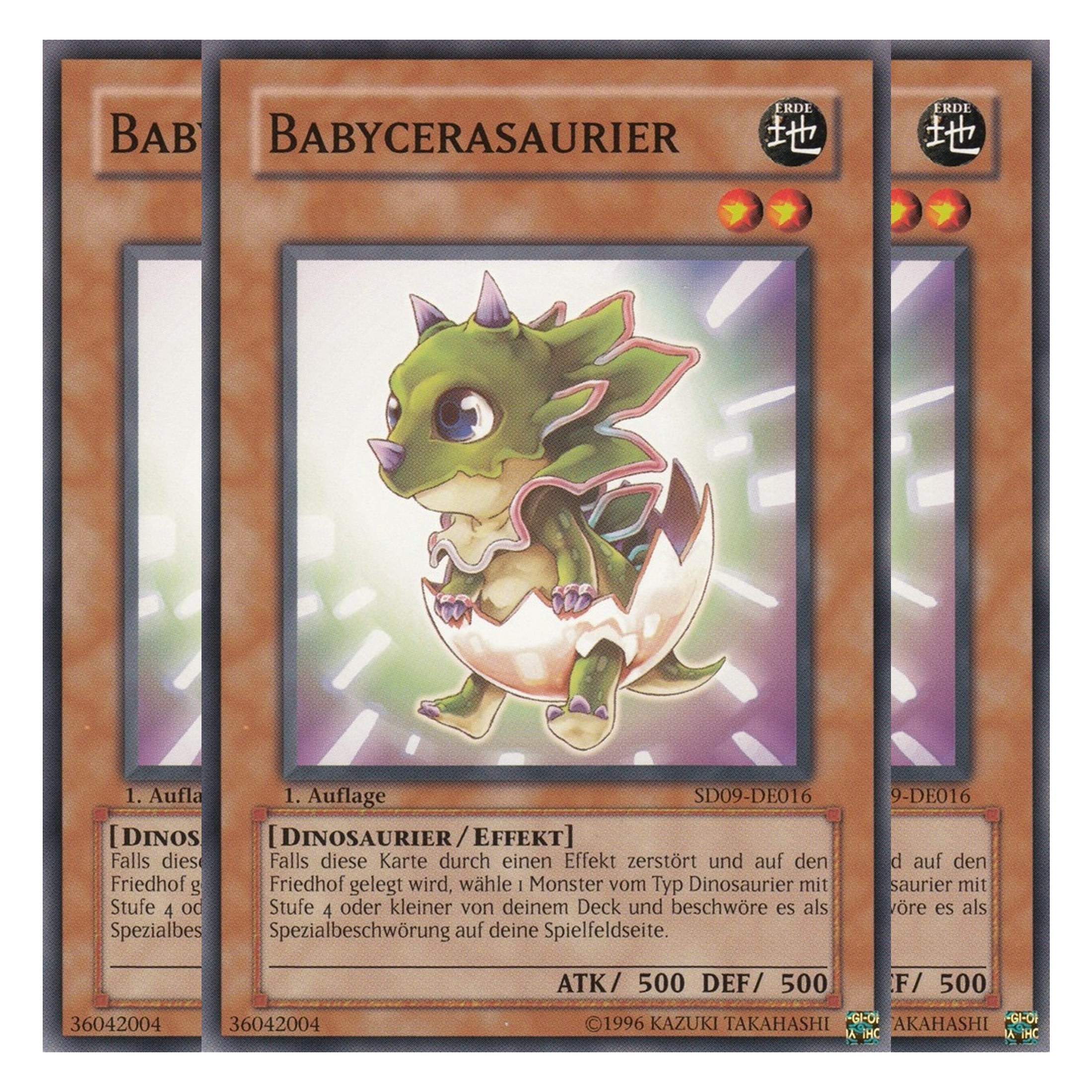 Babycerasaurier - SD09-DE016 - Common - Deutsch - 1. Auflage - Structure Deck: Dinosaur's Rage - Playset (3 Kopien)