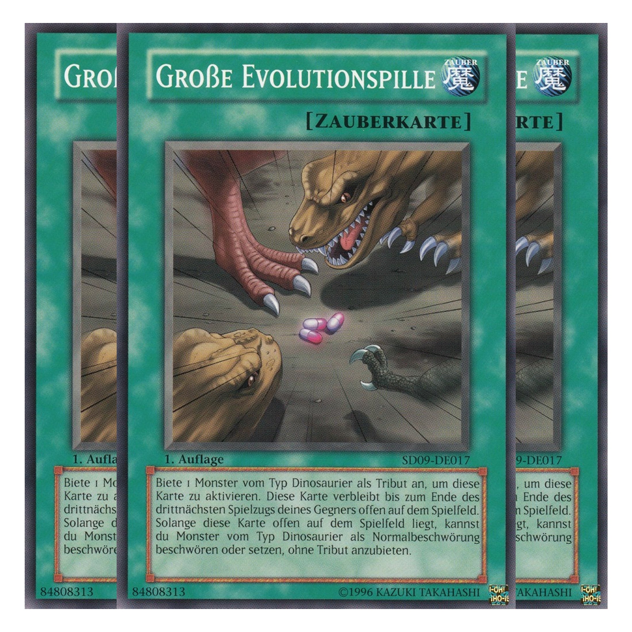 Große Evolutionspille - SD09-DE017 - Common - Deutsch - 1. Auflage - Structure Deck: Dinosaur's Rage - Playset (3 Kopien)