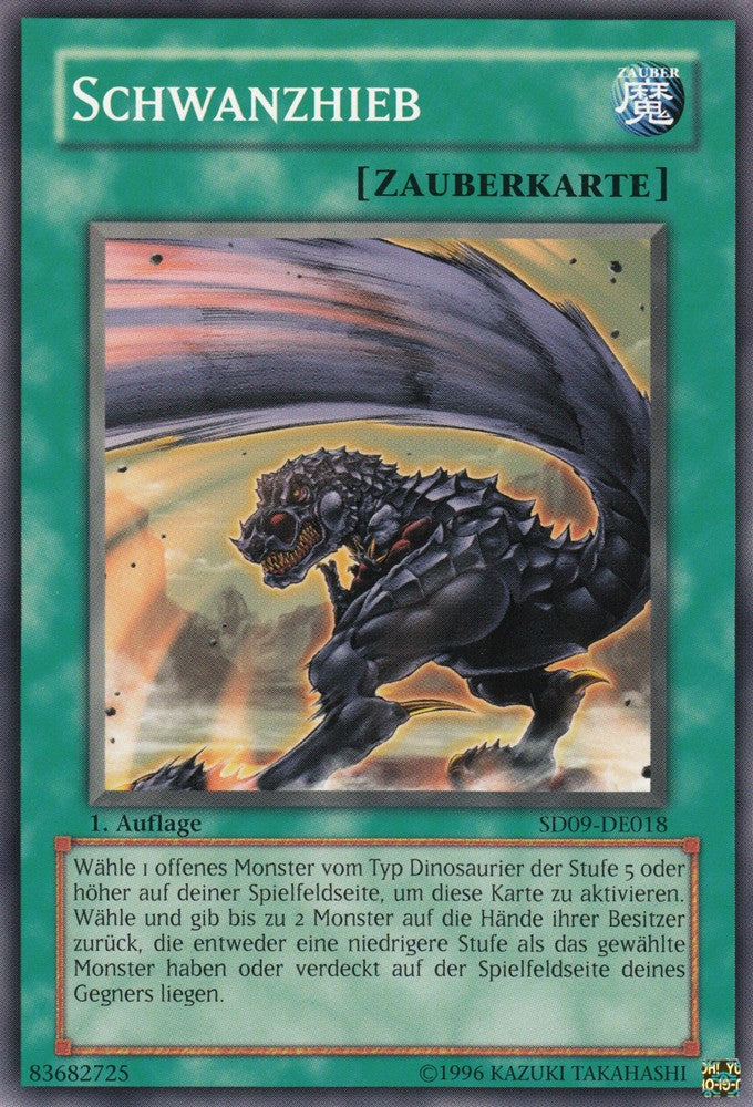 Schwanzhieb - SD09-DE018 - Common - Deutsch - 1. Auflage - Structure Deck: Dinosaur's Rage - Yugioh