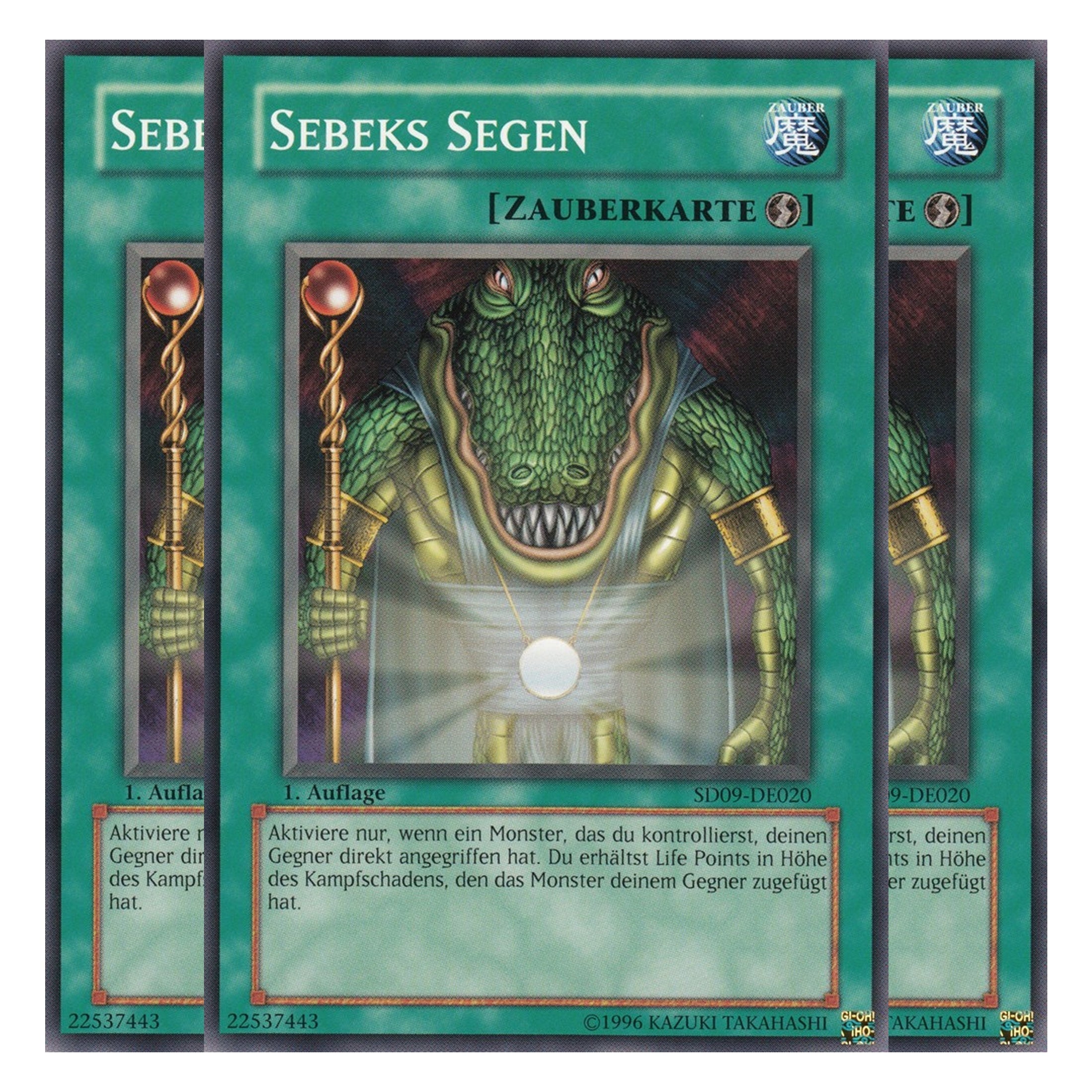 Sebeks Segen - SD09-DE020 - Common - Deutsch - 1. Auflage - Structure Deck: Dinosaur's Rage - Playset (3 Kopien)