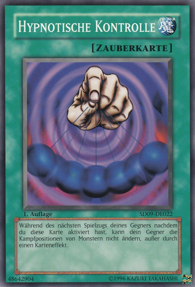 Hypnotische Kontrolle - SD09-DE022 - Common - Deutsch - 1. Auflage - Structure Deck: Dinosaur's Rage - Yugioh