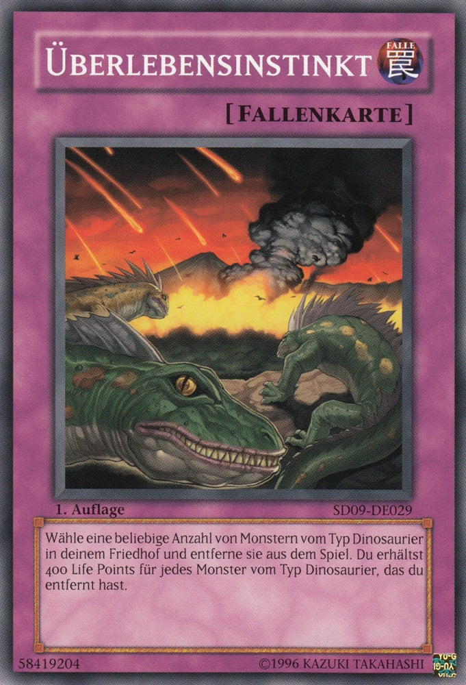Überlebensinstinkt - SD09-DE029 - Common - Deutsch - 1. Auflage - Structure Deck: Dinosaur's Rage - Yugioh
