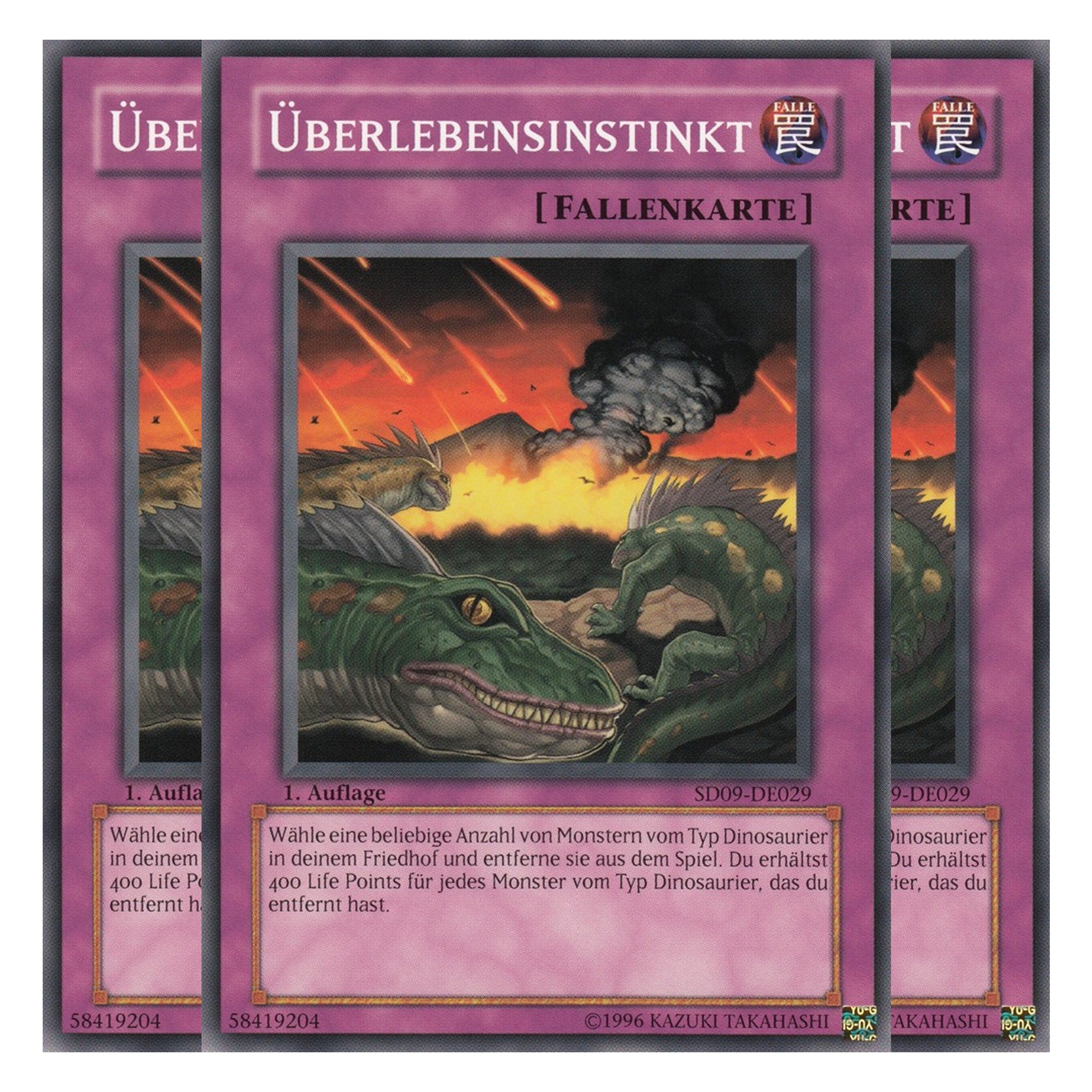 Überlebensinstinkt - SD09-DE029 - Common - Deutsch - 1. Auflage - Structure Deck: Dinosaur's Rage - Playset (3 Kopien)