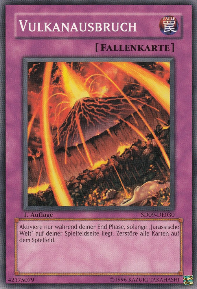 Vulkanausbruch - SD09-DE030 - Common - Deutsch - 1. Auflage - Structure Deck: Dinosaur's Rage - Yugioh