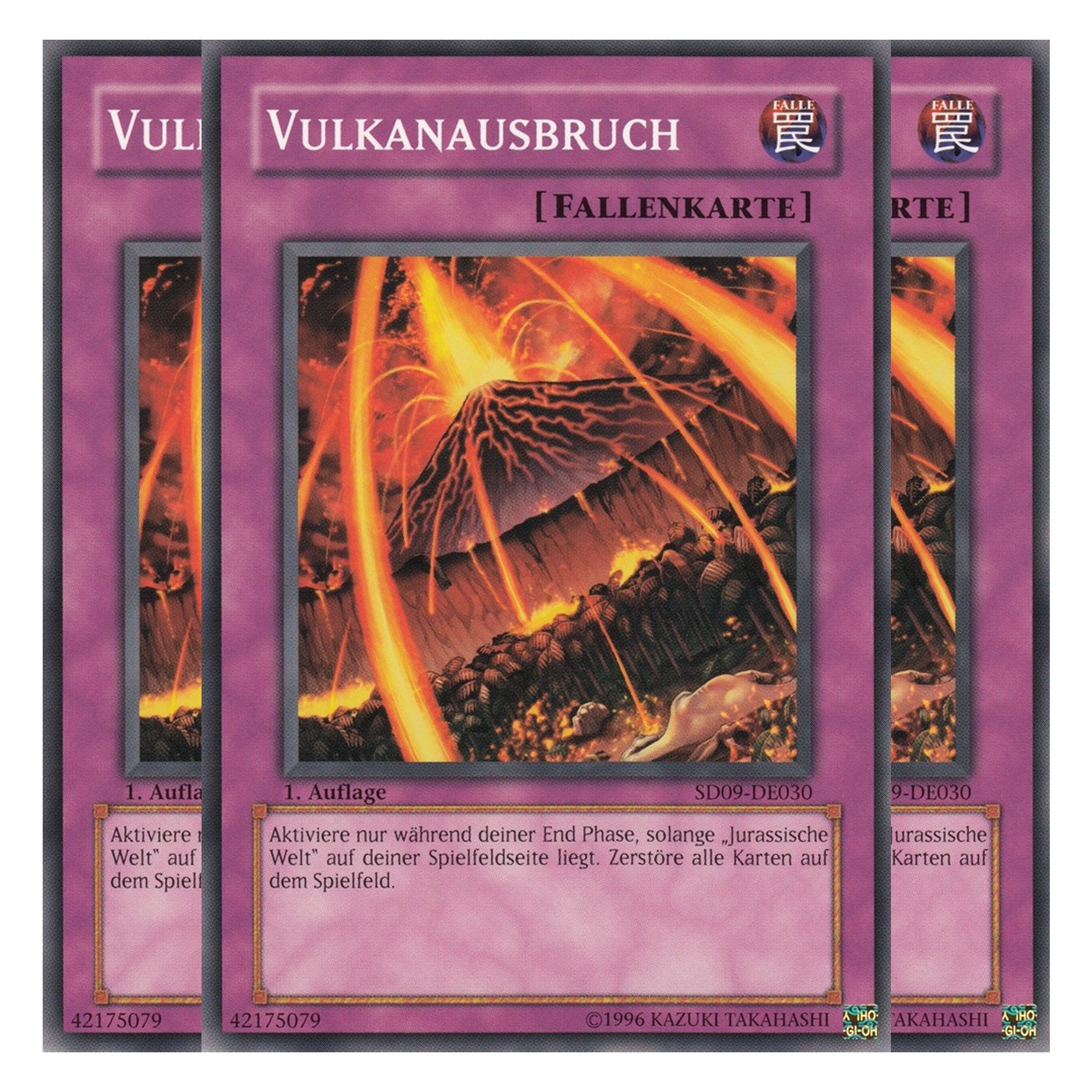 Vulkanausbruch - SD09-DE030 - Common - Deutsch - 1. Auflage - Structure Deck: Dinosaur's Rage - Playset (3 Kopien)