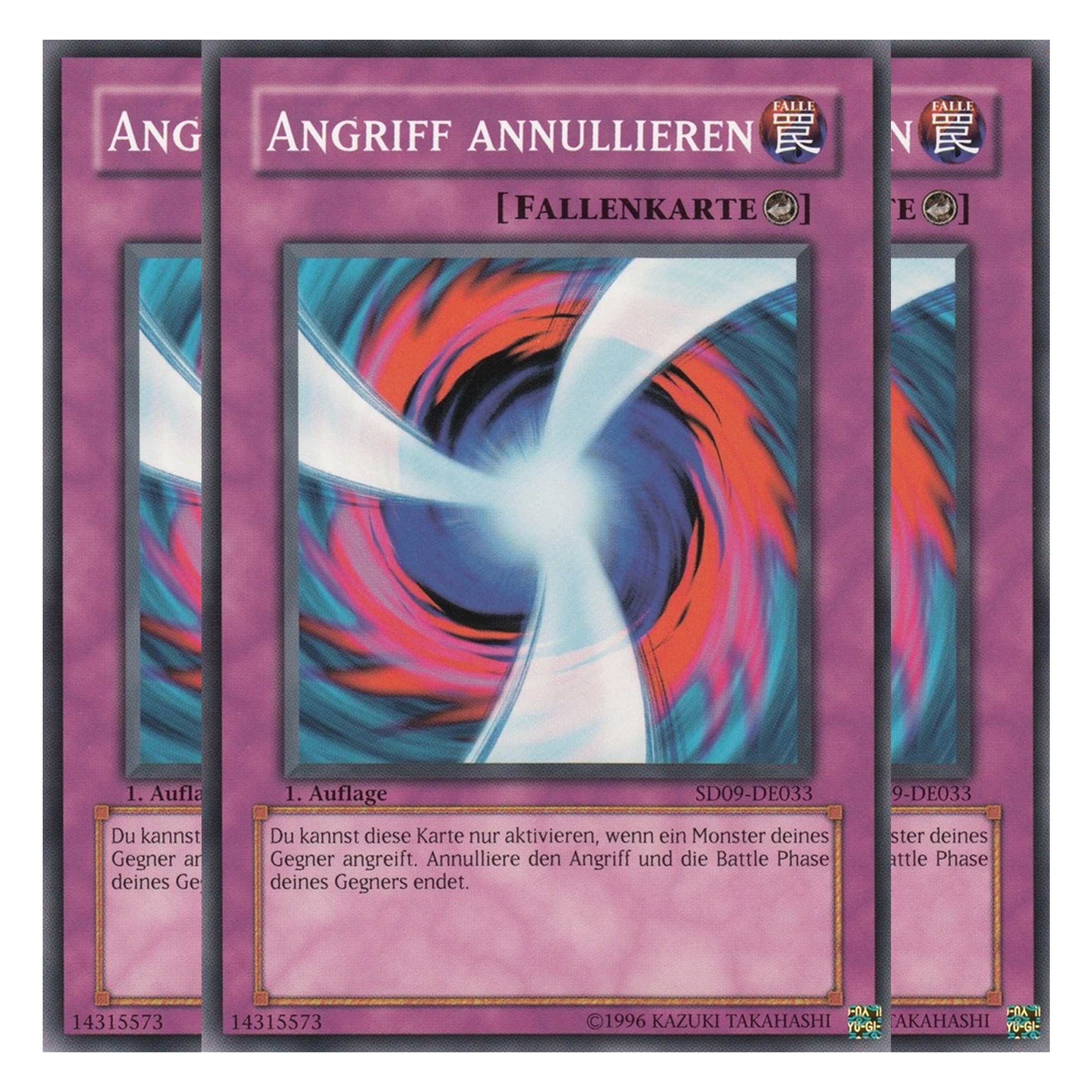 Angriff annullieren - SD09-DE033 - Common - Deutsch - 1. Auflage - Structure Deck: Dinosaur's Rage - Playset (3 Kopien)
