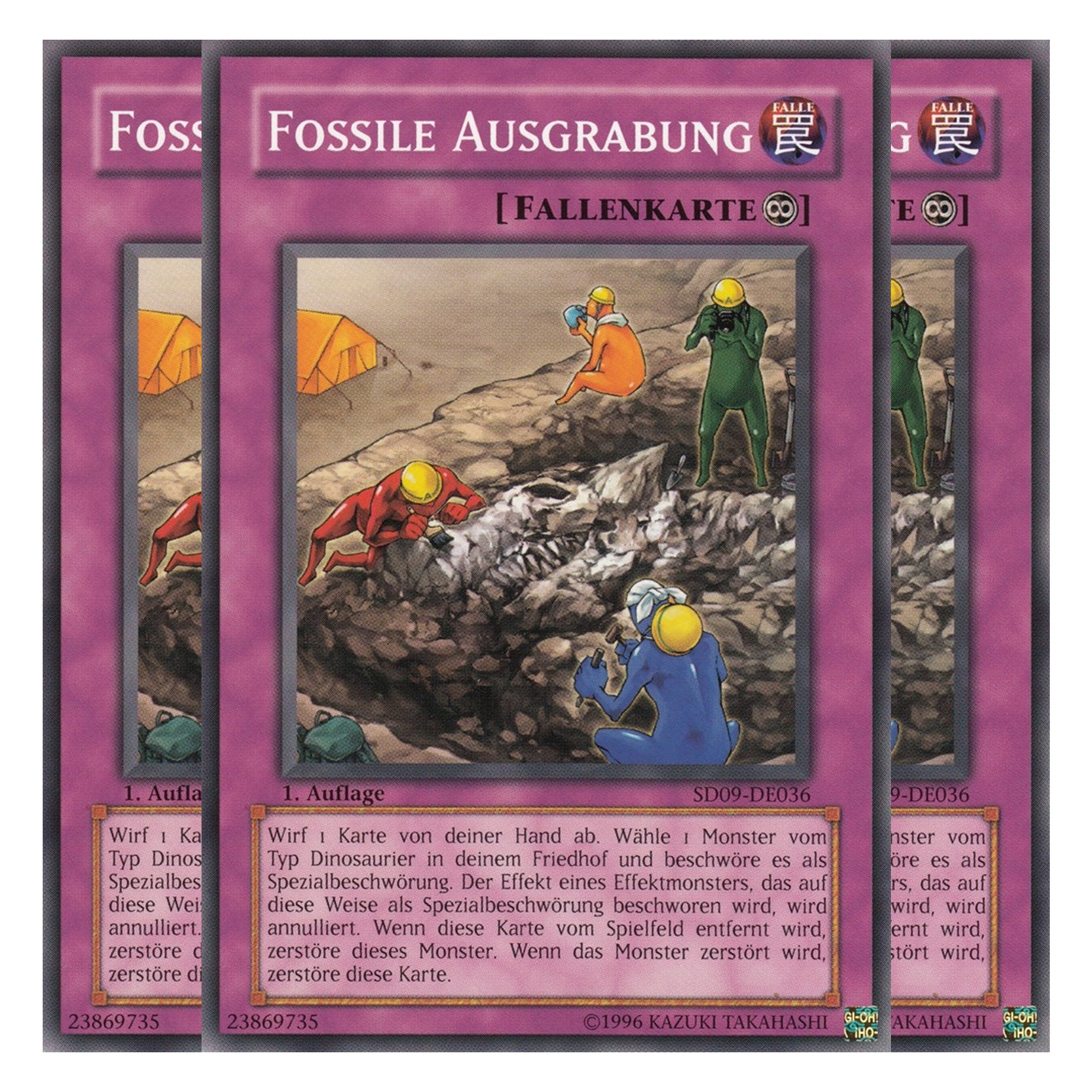 Fossile Ausgrabung - SD09-DE036 - Common - Deutsch - 1. Auflage - Structure Deck: Dinosaur's Rage - Playset (3 Kopien)