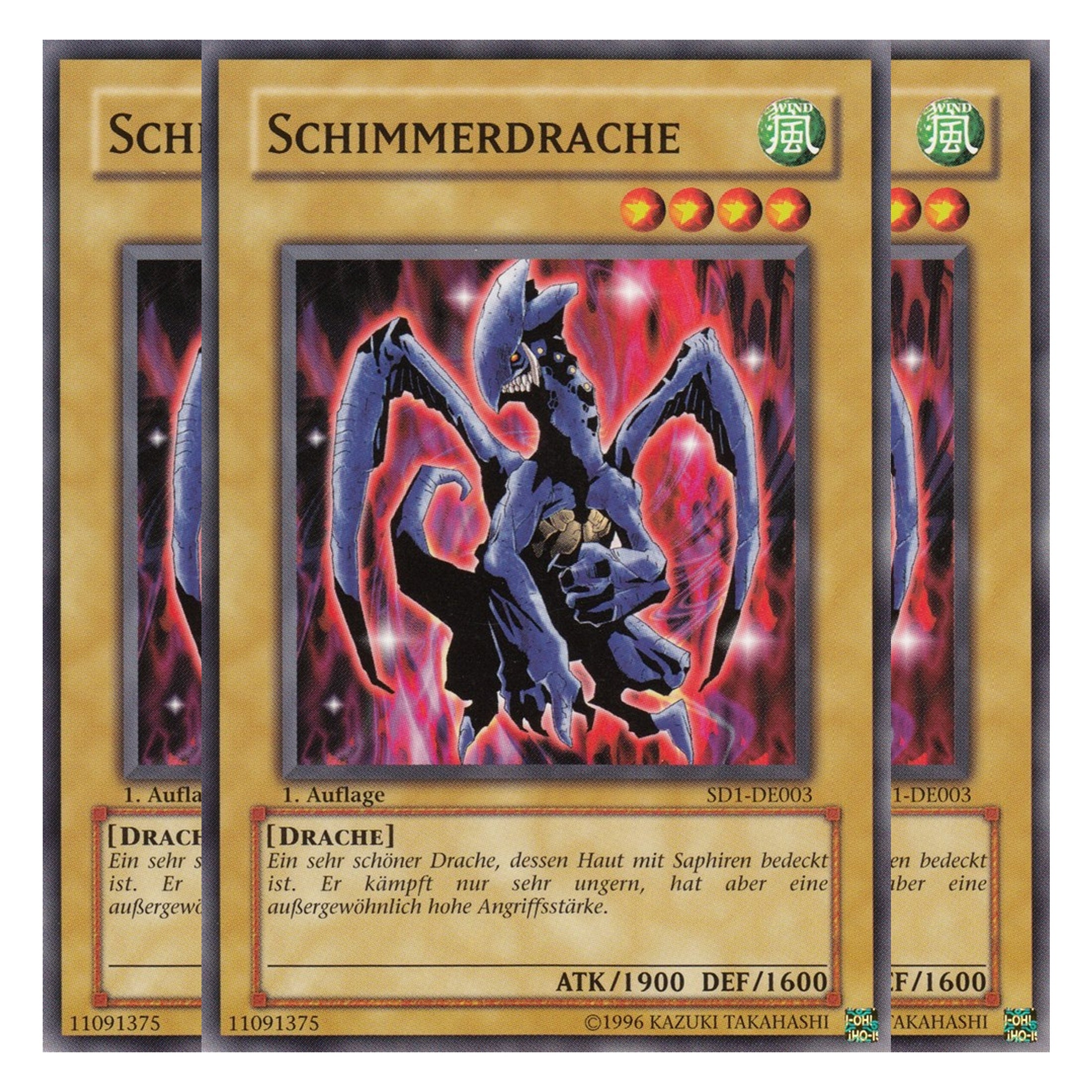 Schimmerdrache - SD1-DE003 - Common - Deutsch - 1. Auflage - Structure Deck: Dragon's Roar - Playset (3 Kopien)