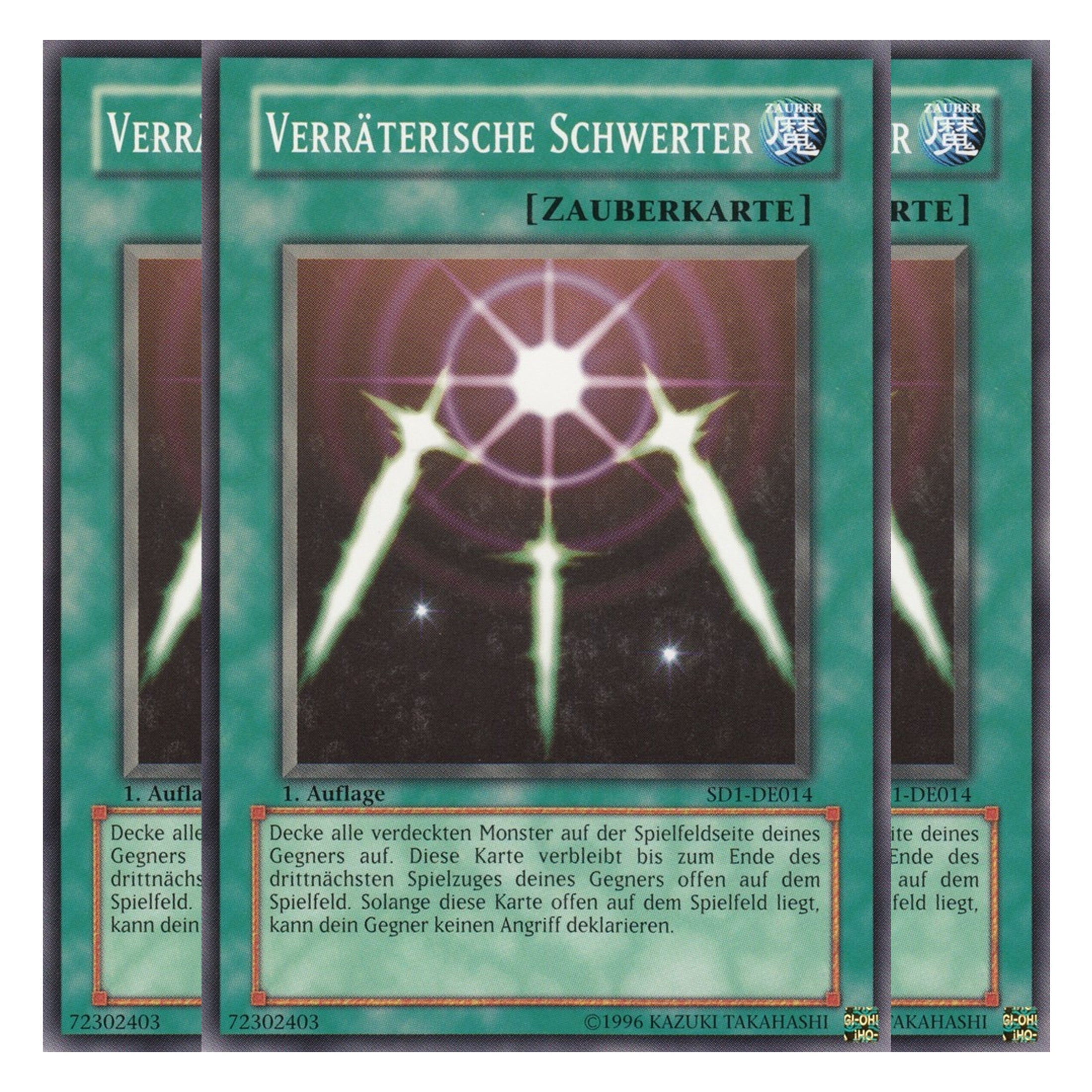 Verräterische Schwerter - SD1-DE014 - Common - Deutsch - 1. Auflage - Structure Deck: Dragon's Roar - Playset (3 Kopien)