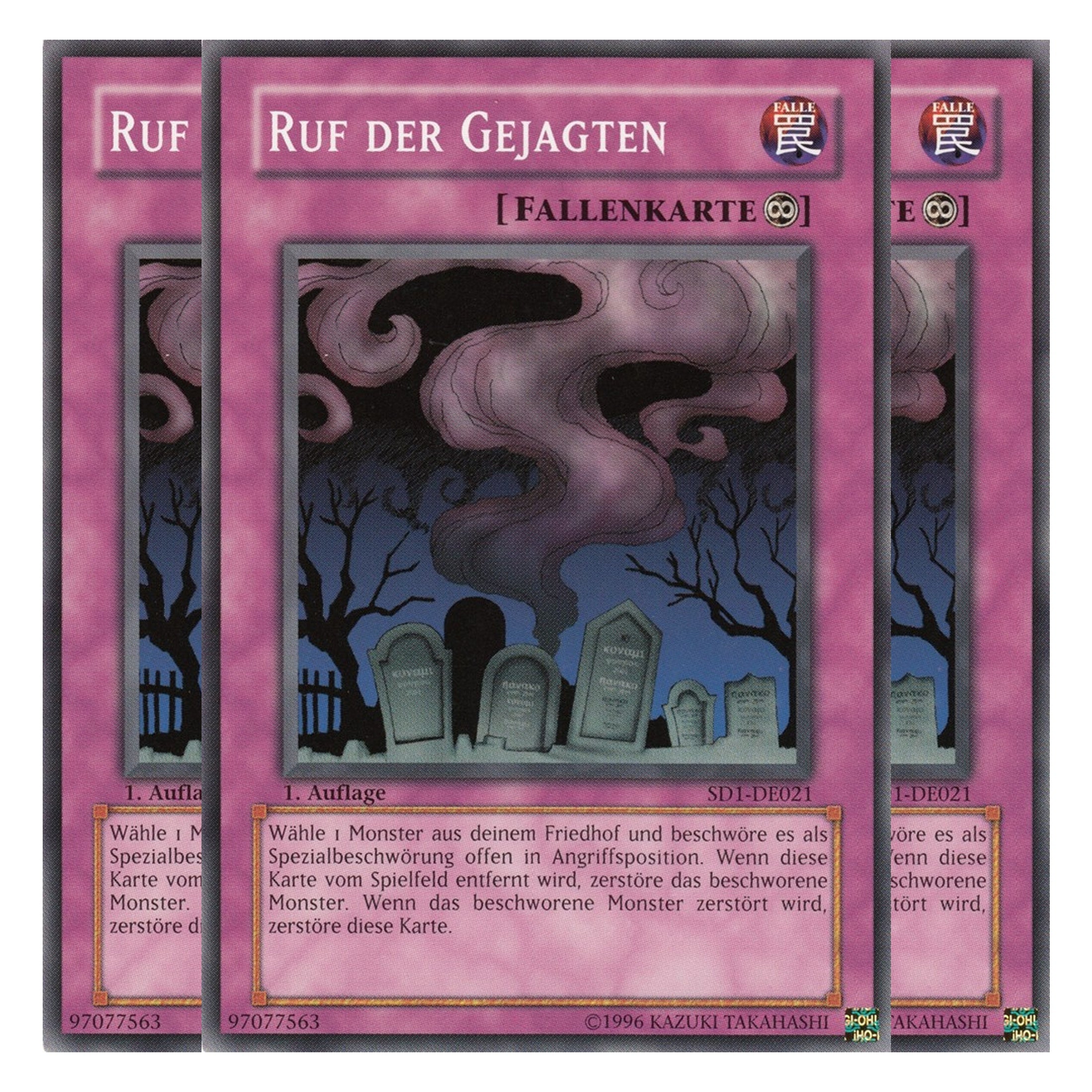 Ruf der Gejagten - SD1-DE021 - Common - Deutsch - 1. Auflage - Structure Deck: Dragon's Roar - Playset (3 Kopien)