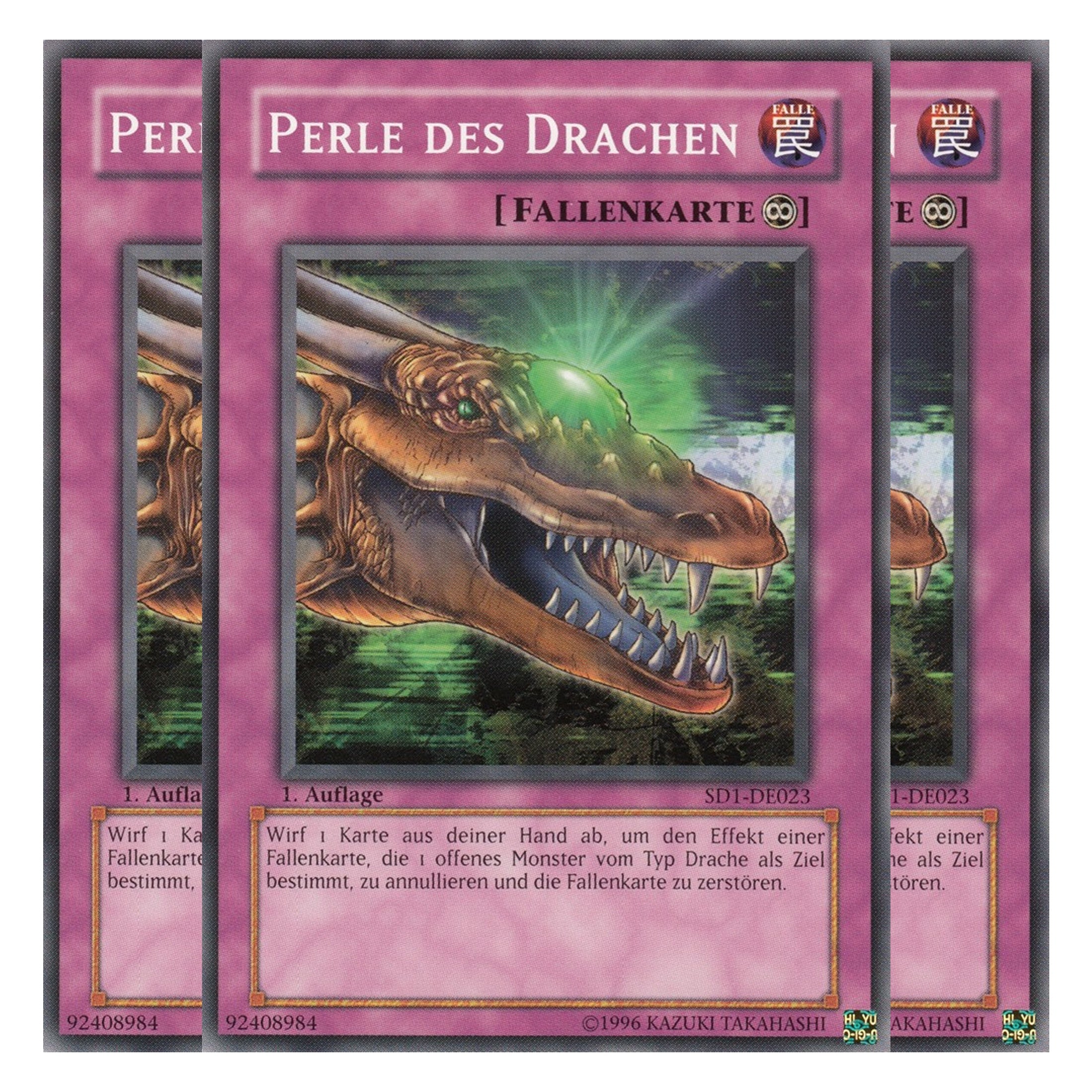 Perle des Drachen - SD1-DE023 - Common - Deutsch - 1. Auflage - Structure Deck: Dragon's Roar - Playset (3 Kopien)